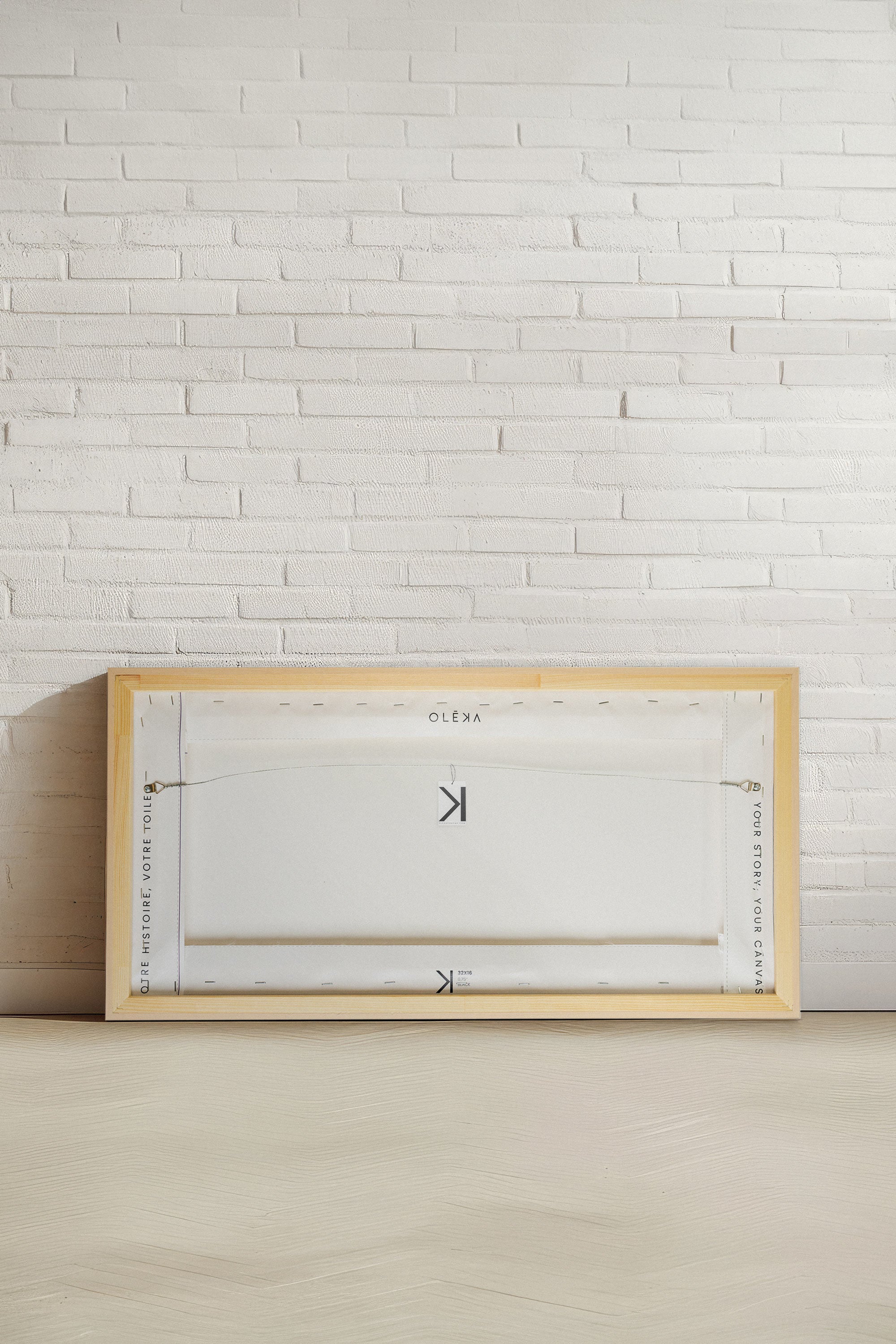 VOILE DE TERRE, Oeuvre sur toile étirée