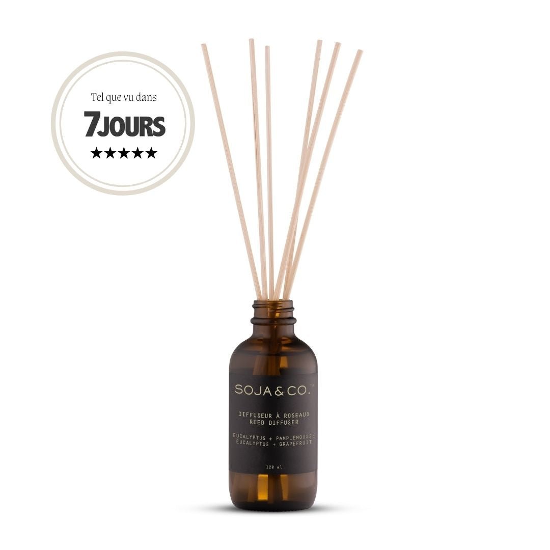 Diffuseur à roseaux Eucalyptus et pamplemousse SOJA&CO