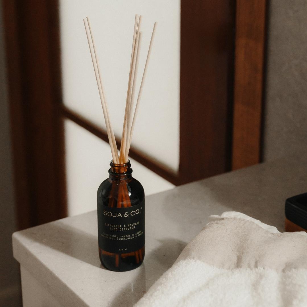 Diffuseur à roseaux | Tangerine, santal & ambre | SOJA&CO