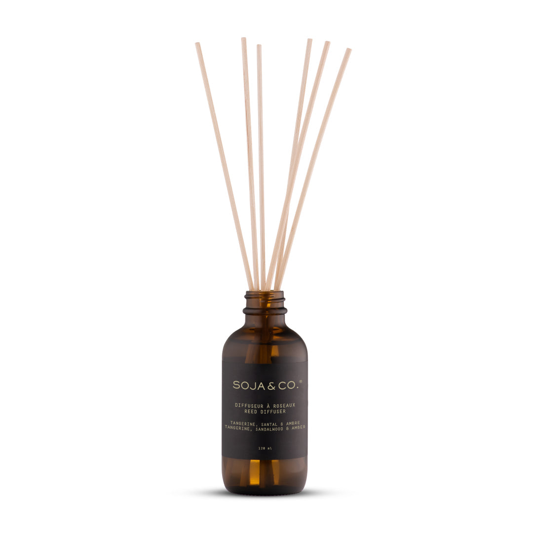 Diffuseur à roseaux Tangerine, santal et ambre SOJA&CO