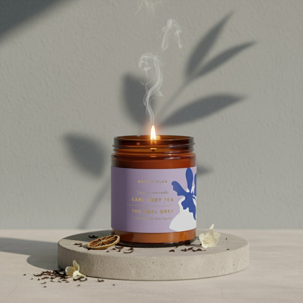 Earl Grey Tea Candle | Soy Wax | Handmade | 8 oz