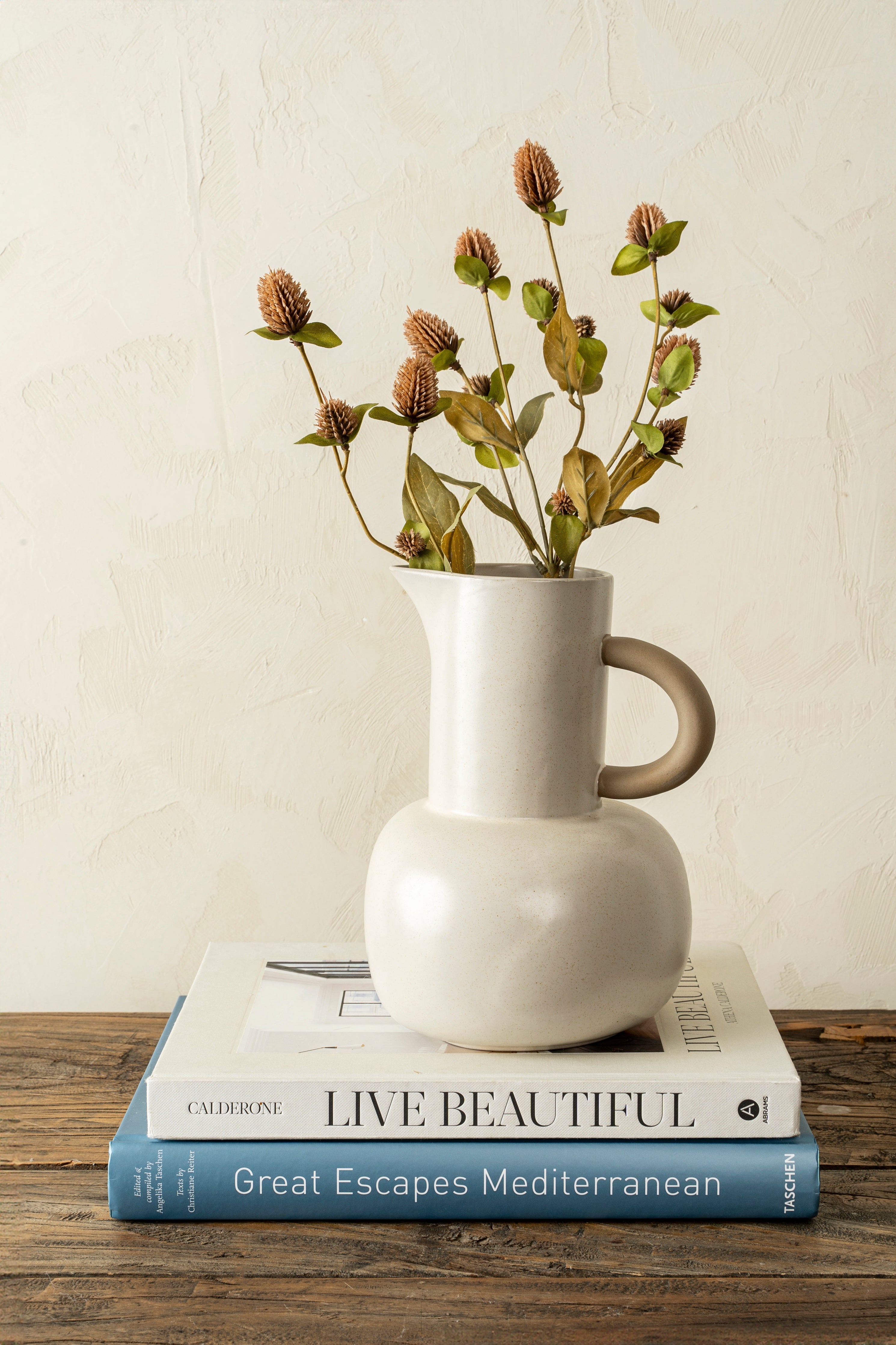 Boule Pichet Crème | Grès Émaillé | Design Contemporain