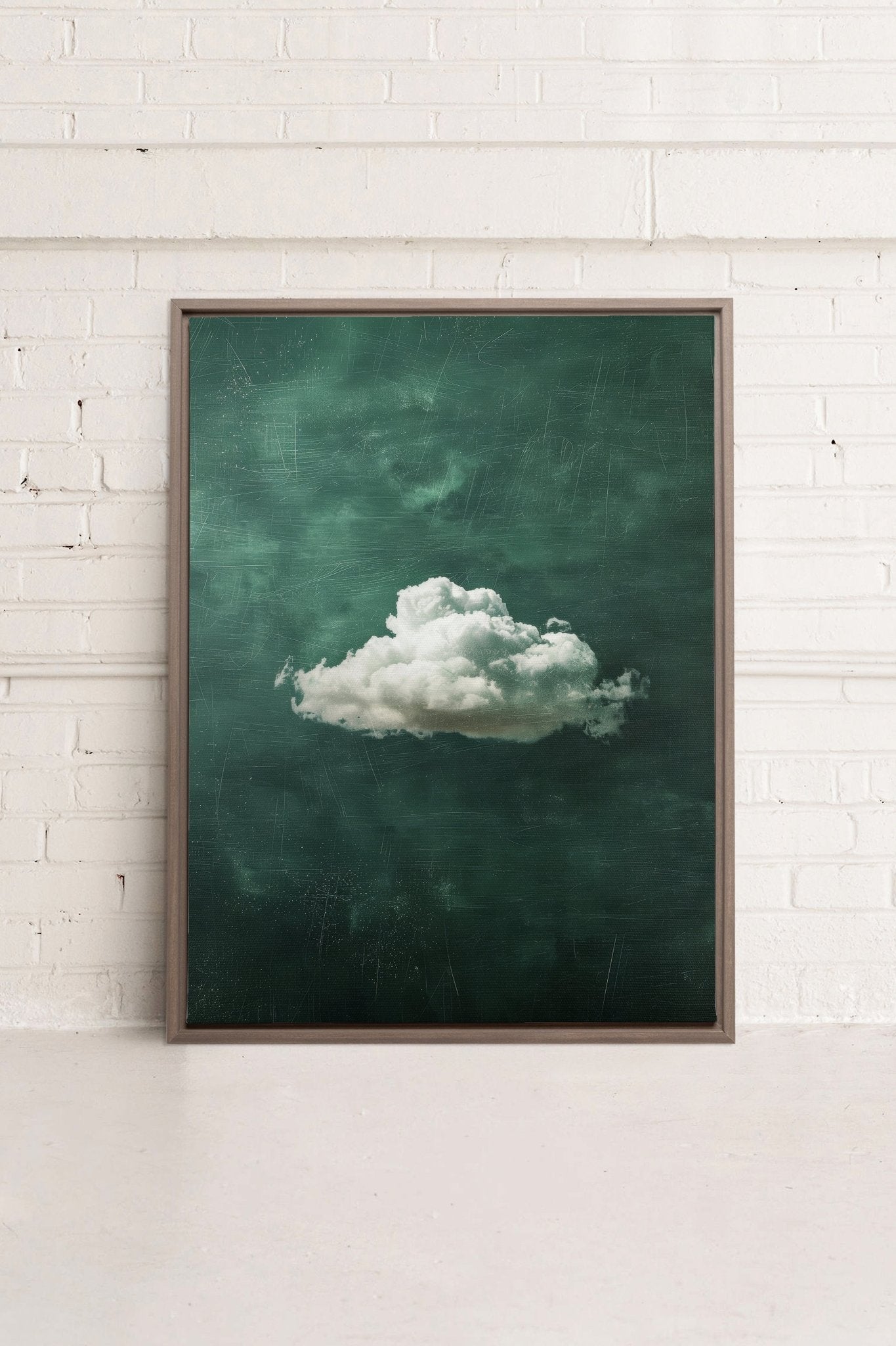 EMERALD DREAM, Oeuvre sur toile étirée - Les Trouvailles de JustinecanvasOleka Canvas9x12Bois Oak