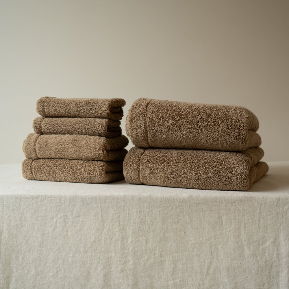 Ensemble de serviettes Asobi Duo en coton doux japonais Somn Home