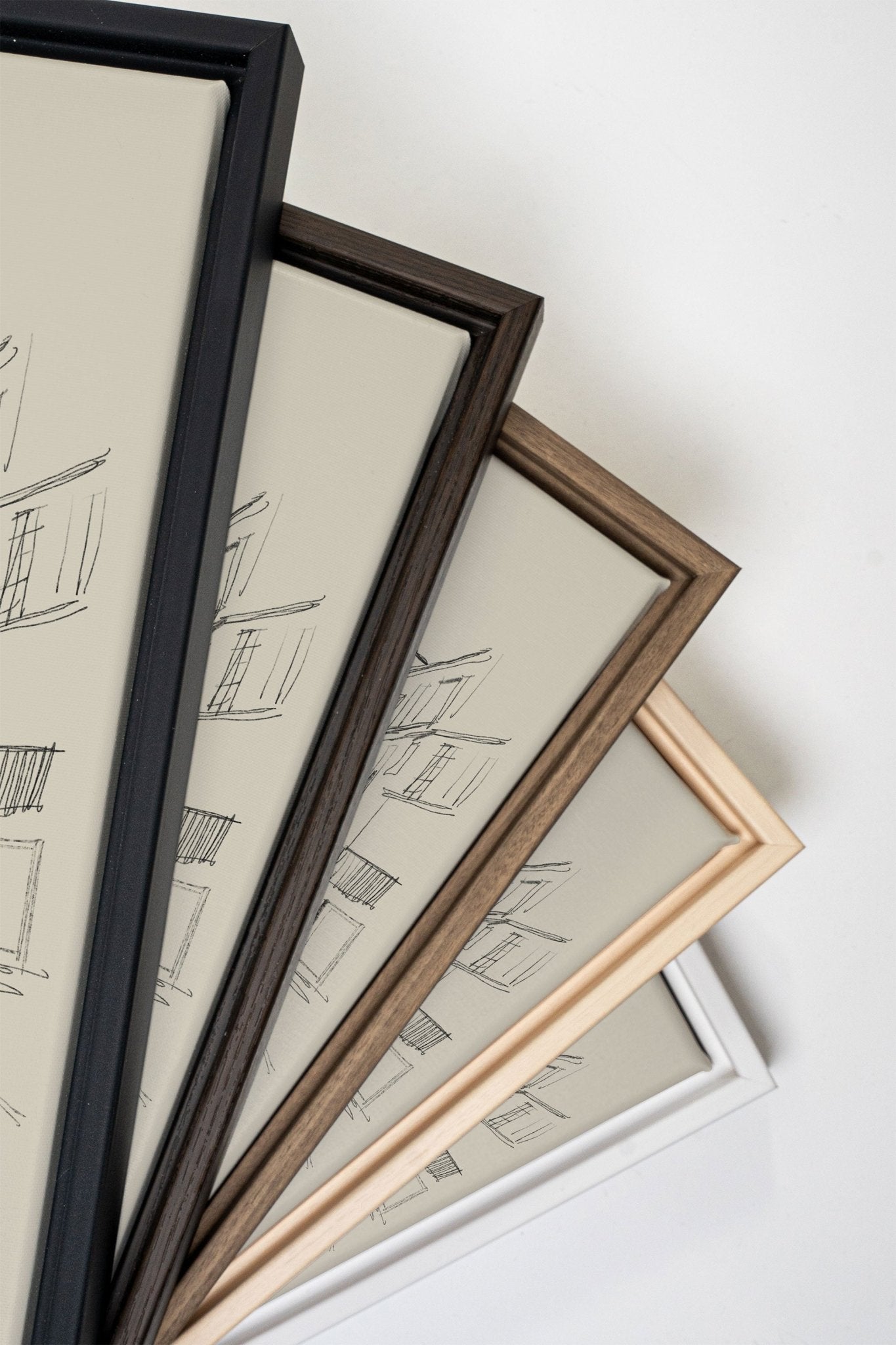 ESQUISSE URBAINE, Oeuvre sur toile étirée - Les Trouvailles de JustinecanvasOleka Canvas12x16Sans Cadre - Monté Galerie
