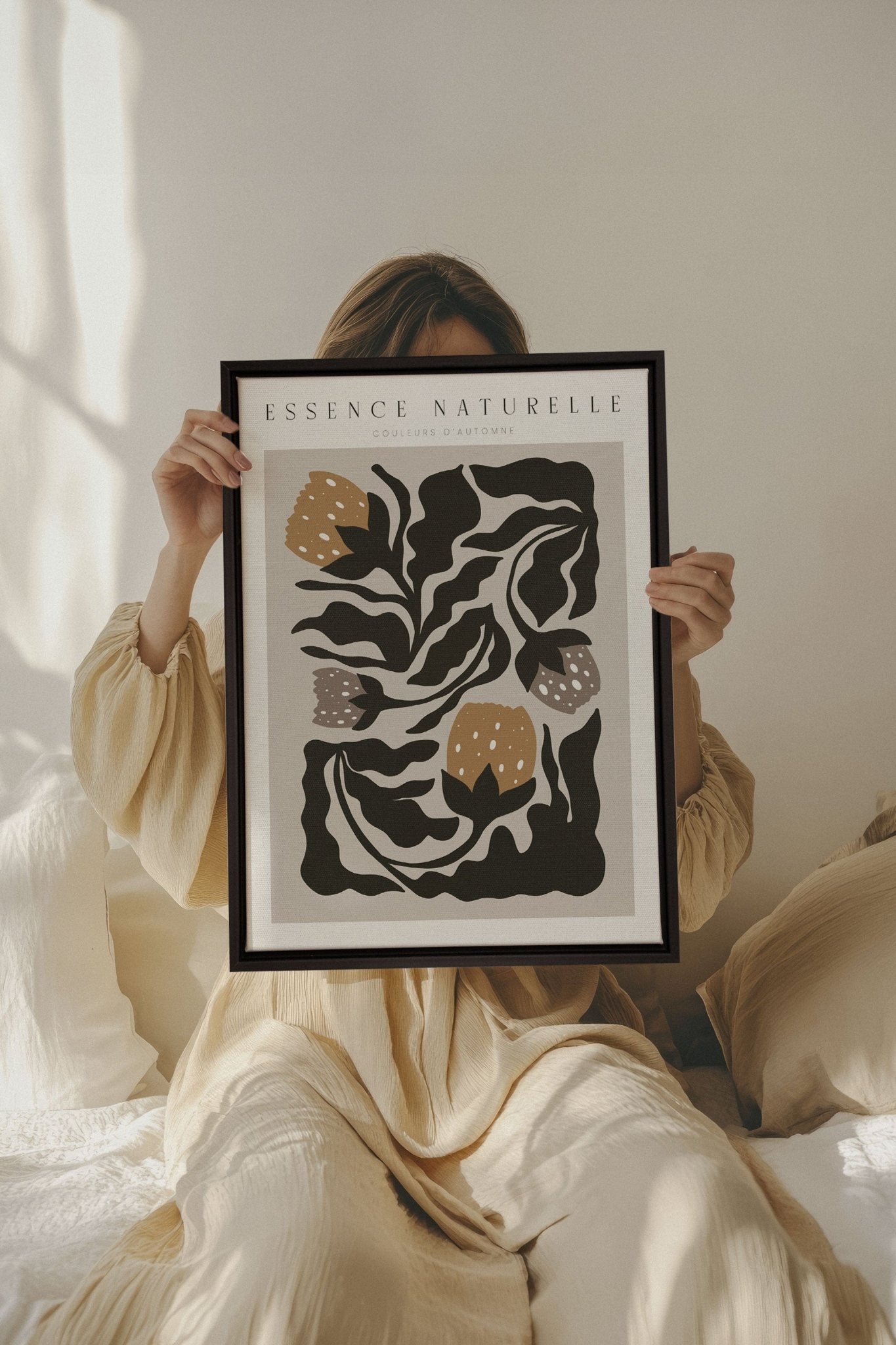 ESSENCE NATURELLE, Oeuvre sur toile étirée - Les Trouvailles de JustinecanvasOleka Canvas12x16Noir