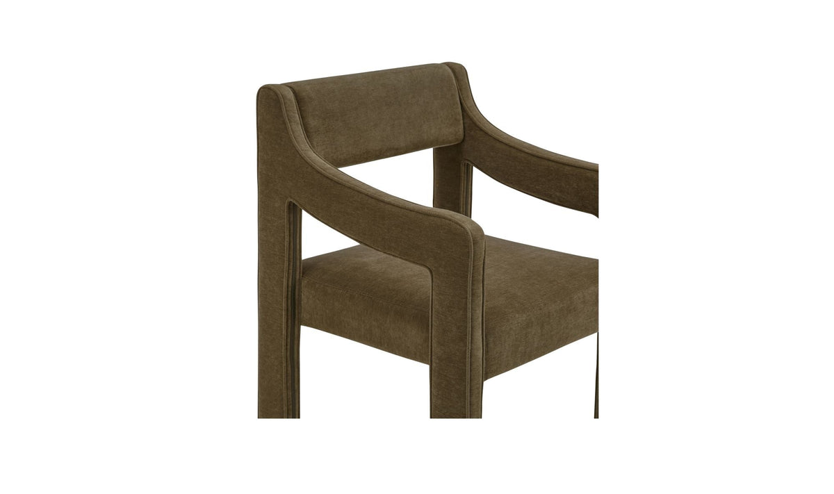 Chaise de salle à manger Evelyn | Accoudoirs rembourrés | 2 options de revêtement