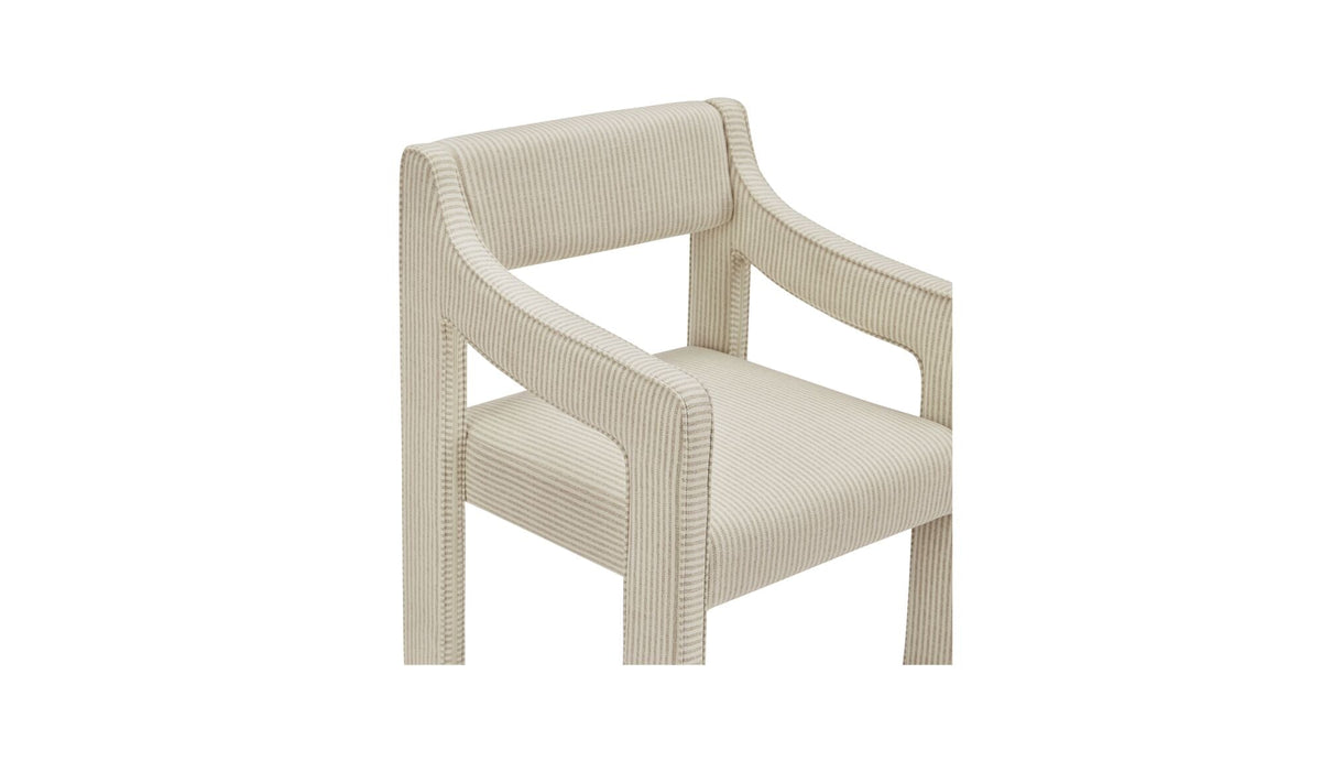 Chaise de salle à manger Evelyn | Accoudoirs rembourrés | 2 options de revêtement
