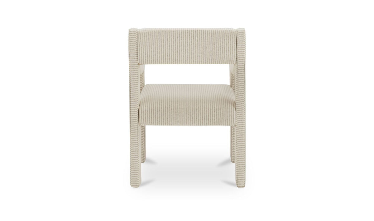 Chaise de salle à manger Evelyn | Accoudoirs rembourrés | 2 options de revêtement