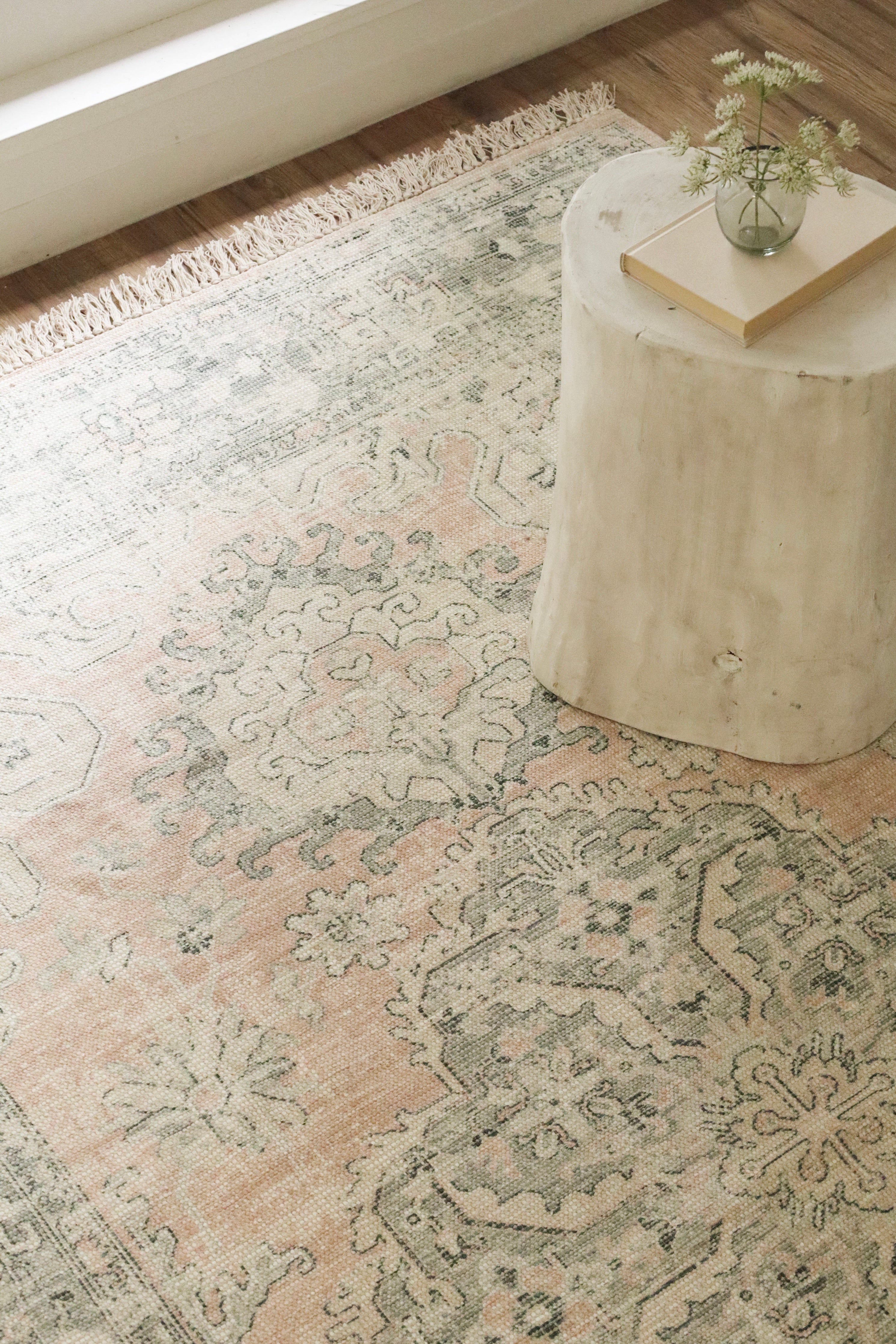 Tapis Zahara Style Turc Vintage en Coton Recyclé | 274 x 183 cm