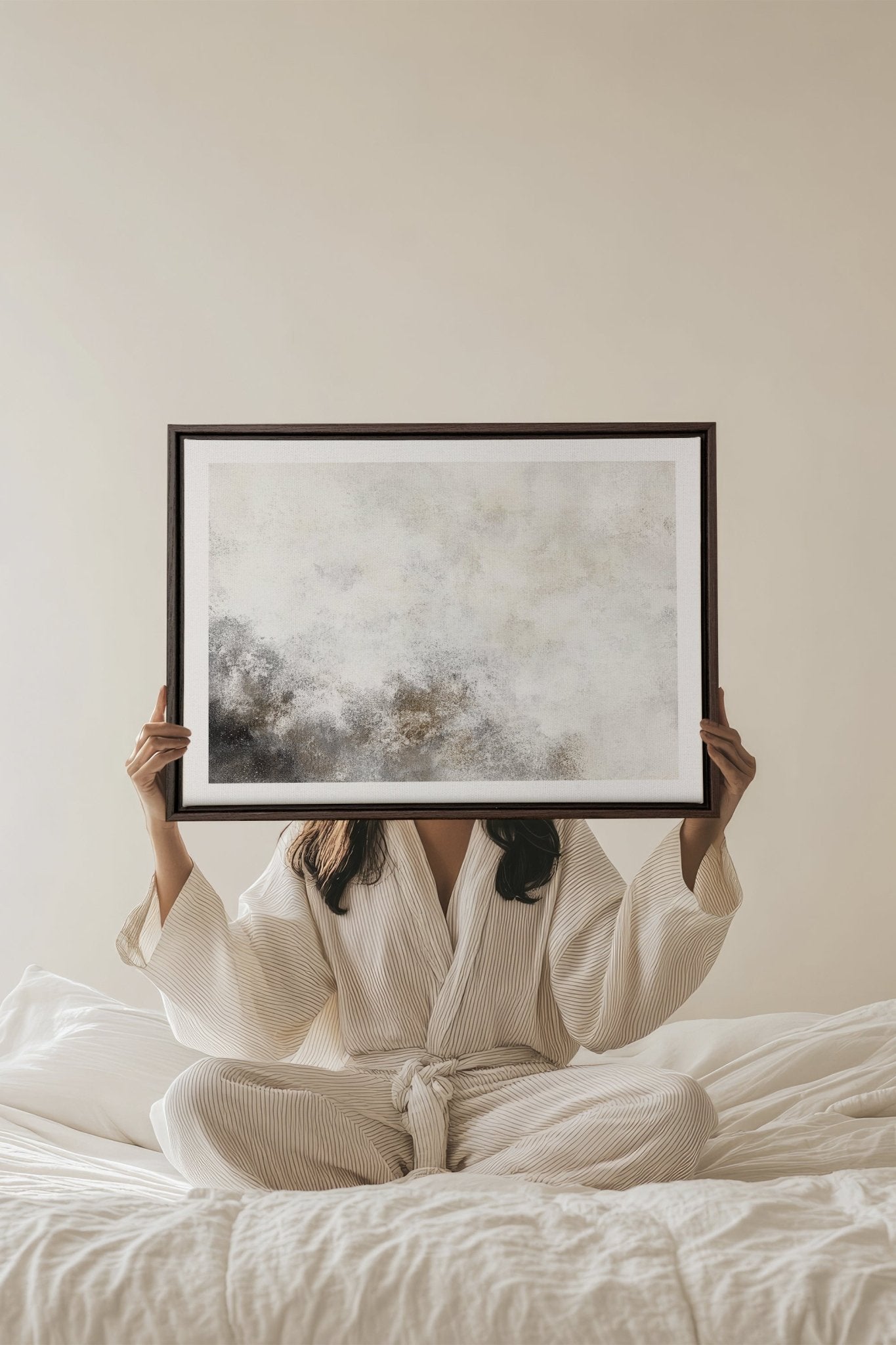 FADED ESSENCE, Oeuvre sur toile étirée - Les Trouvailles de JustinecanvasOleka Canvas16x12Espresso