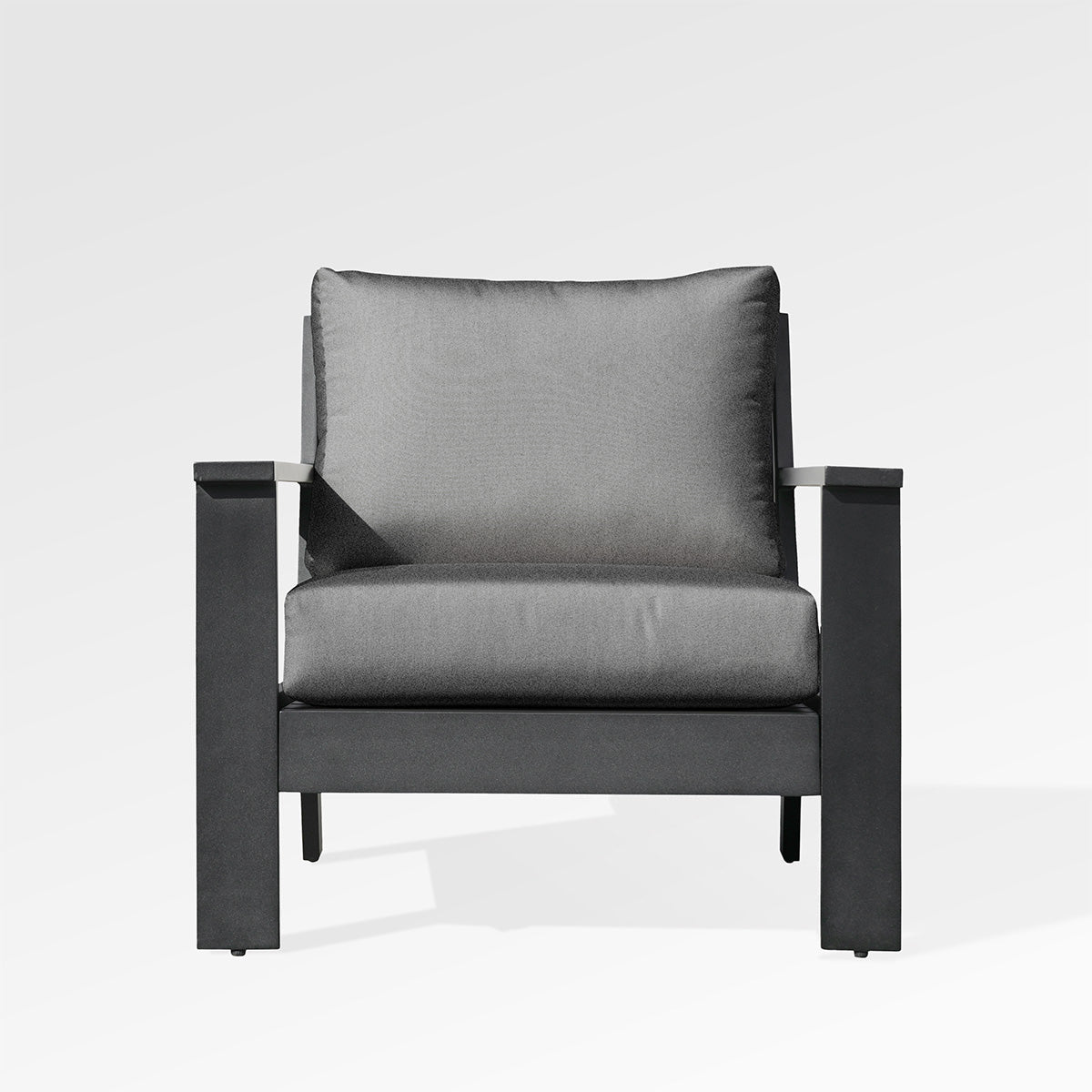 Fauteuil Magnolia | Aluminium noir | Coussins Sunbrella® - Les Trouvailles de JustinechairsEncloverOuiGris ardoise