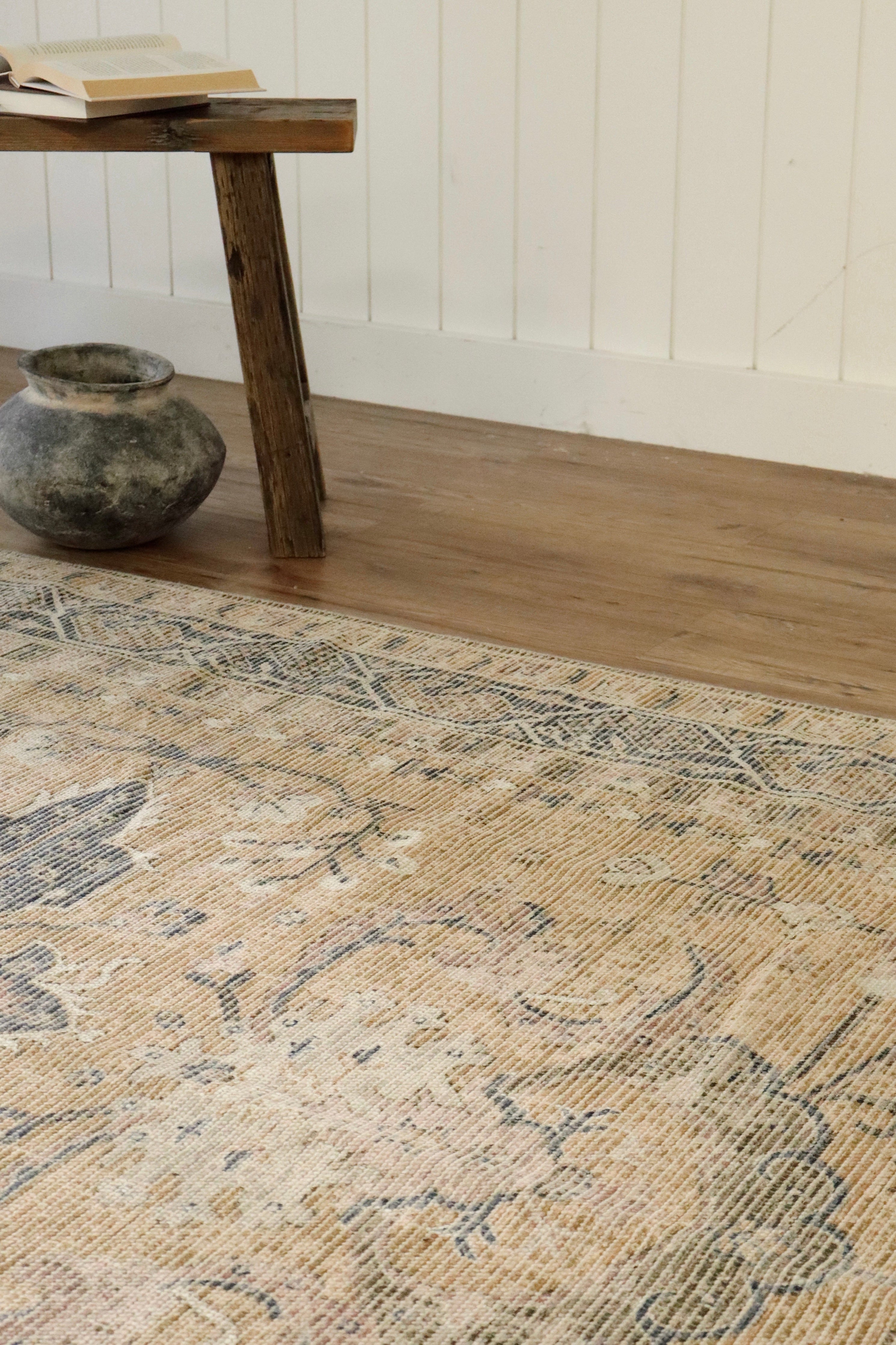 Tapis Cayman Style Turc Vintage en Coton Recyclé | 274 x 183 cm