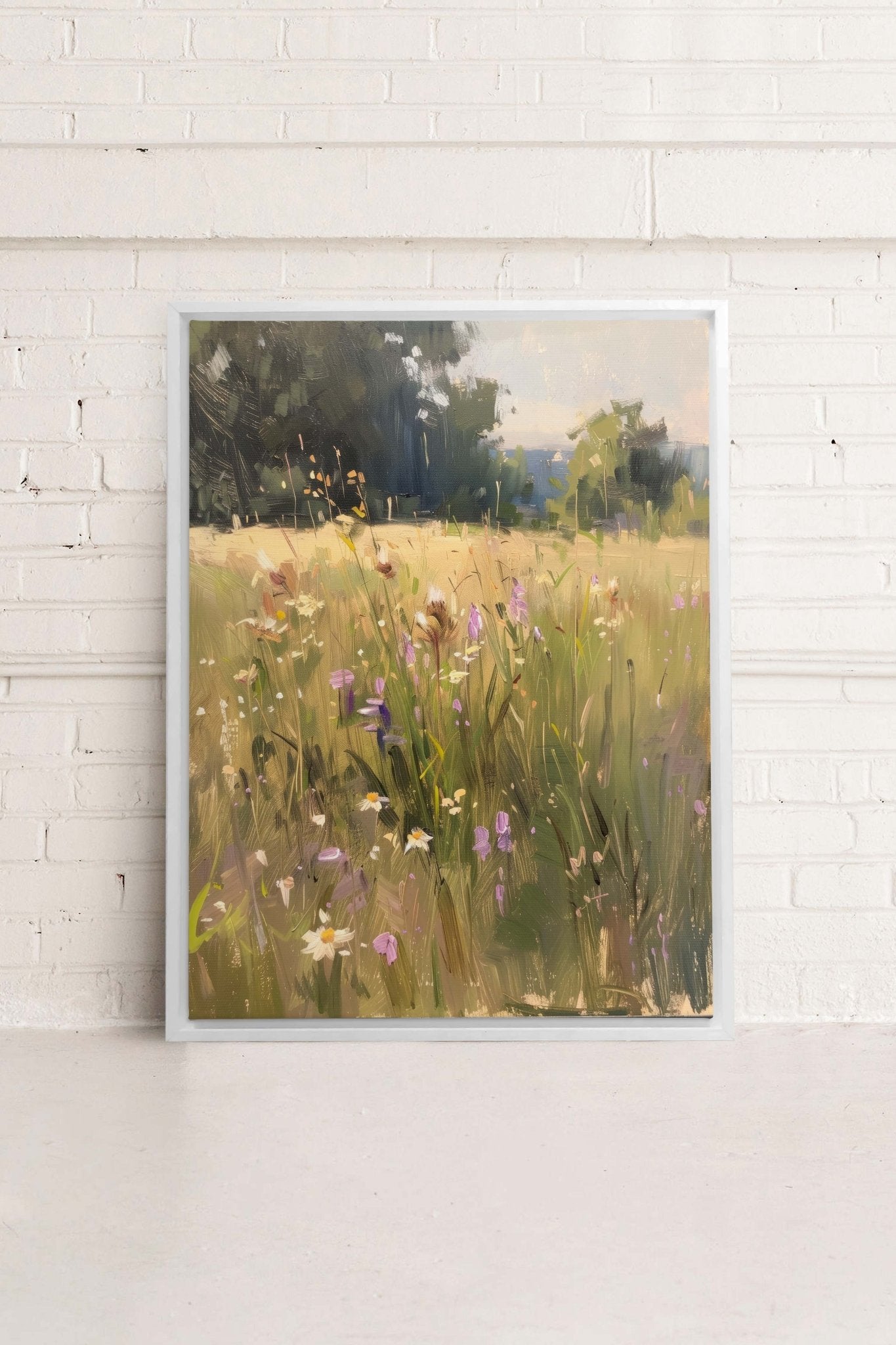 FIELDS OF HARMONY, Oeuvre sur toile étirée - Les Trouvailles de JustinecanvasOleka Canvas9x12Blanc