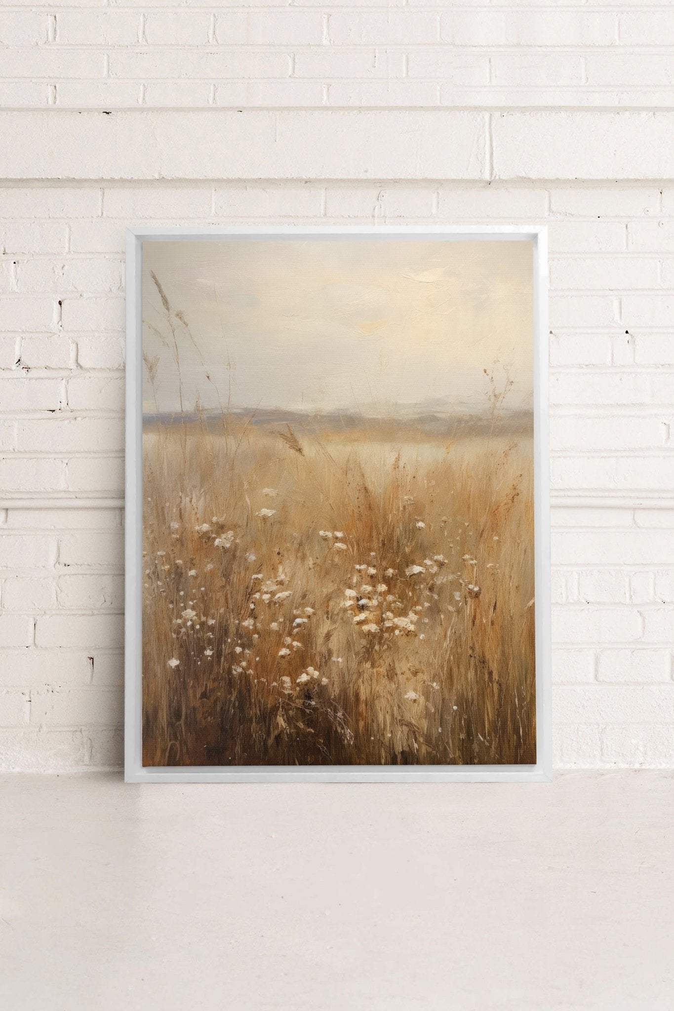 FIELDSCAPE, Oeuvre sur toile étiré - Les Trouvailles de JustineDernière chanceOleka Canvas9X12Blanc