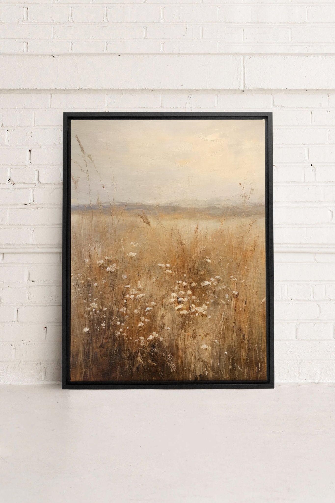FIELDSCAPE, Oeuvre sur toile étiré - Les Trouvailles de JustineDernière chanceOleka Canvas9X12Noir