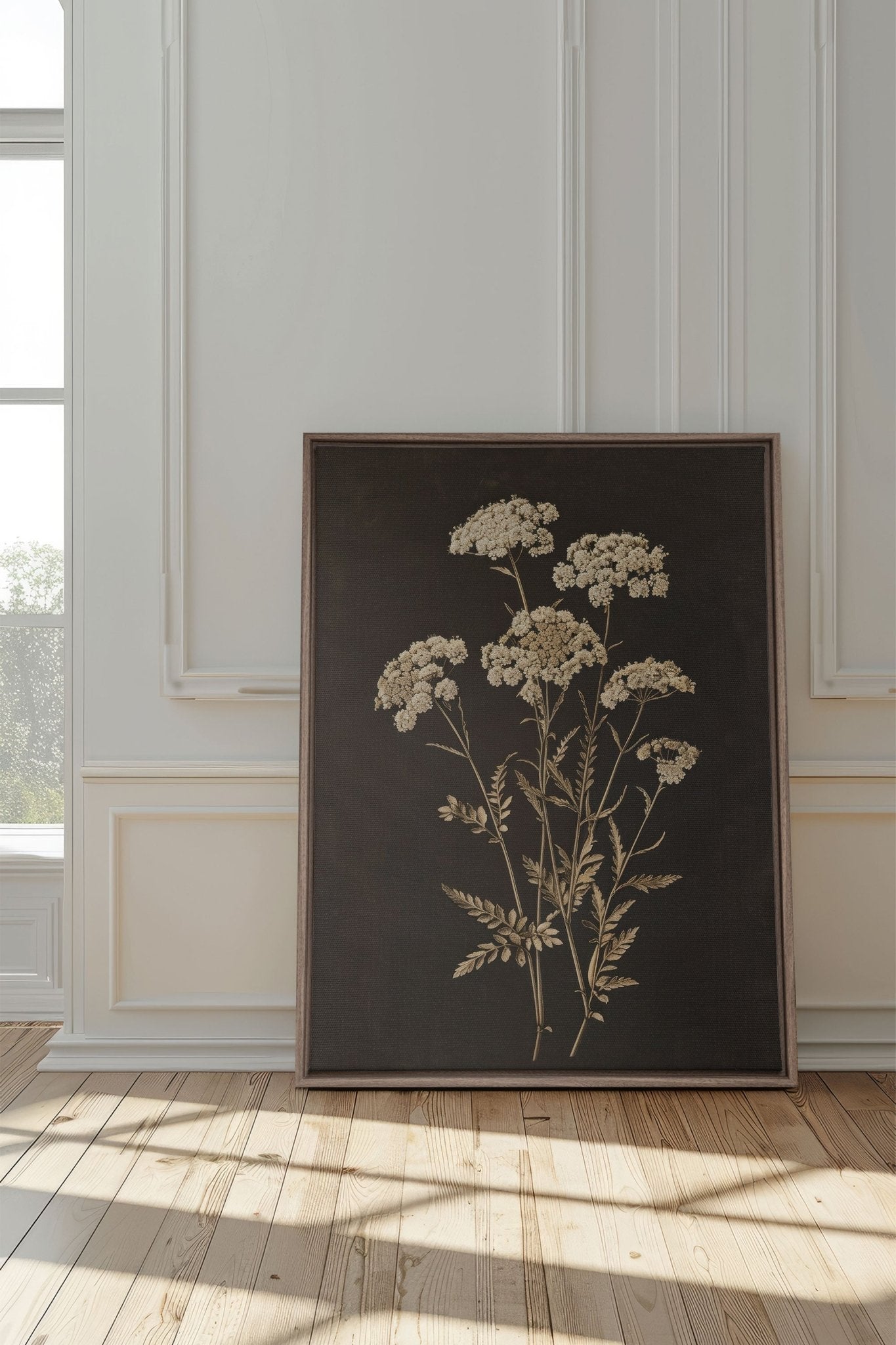 FLEUR D'OR, Oeuvre sur toile étirée - Les Trouvailles de JustinecanvasOleka Canvas12x16Bois Oak