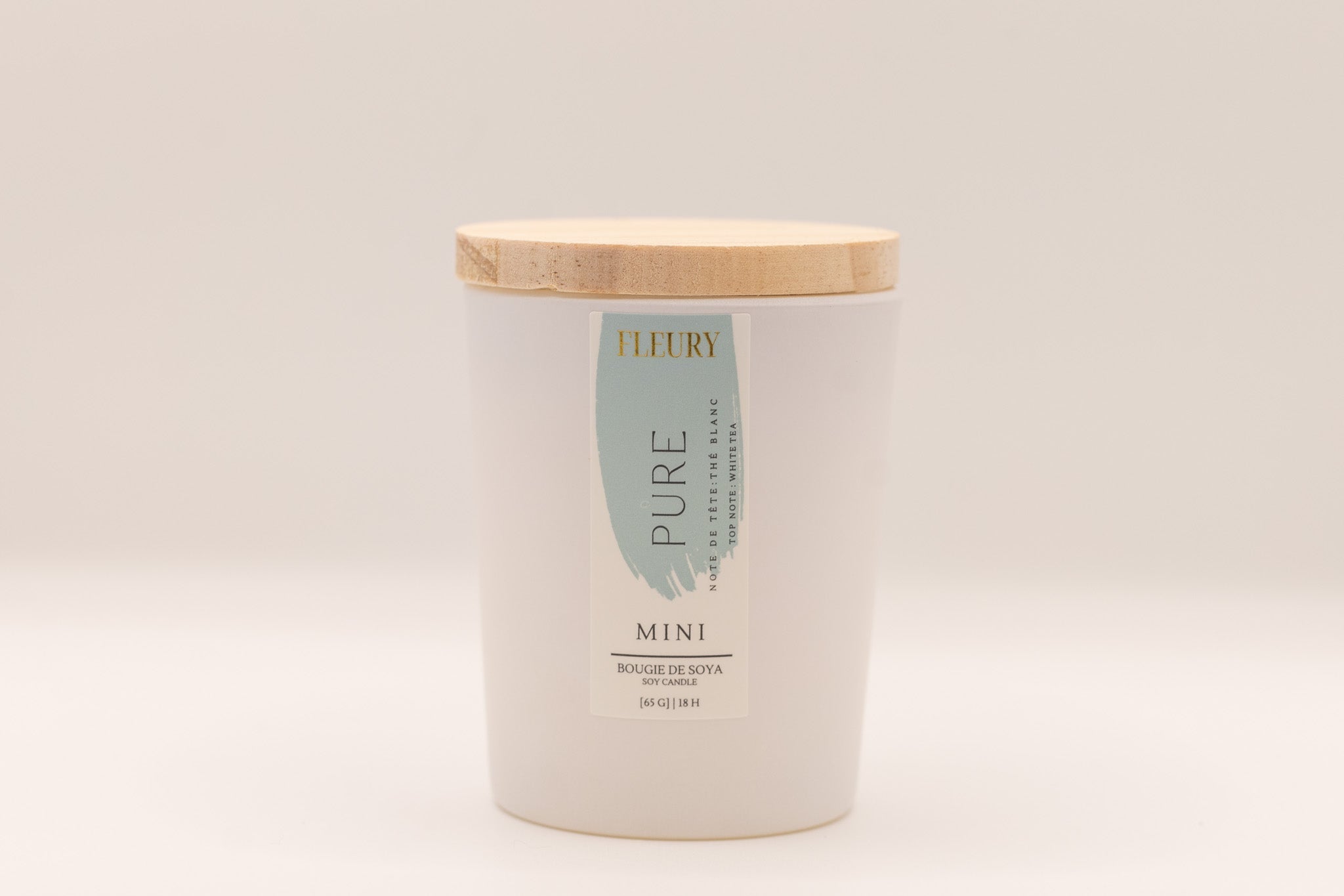 Bougie | Pure | Thé blanc, sauge & musc blanc | 6 oz