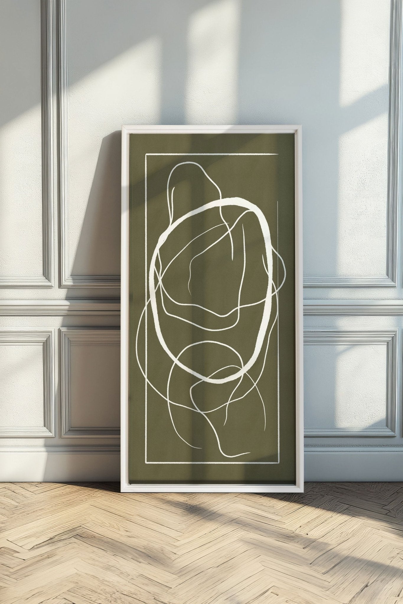 FLOWING HARMONY, Oeuvre sur toile étirée - Les Trouvailles de JustinecanvasOleka Canvas16x32Blanc