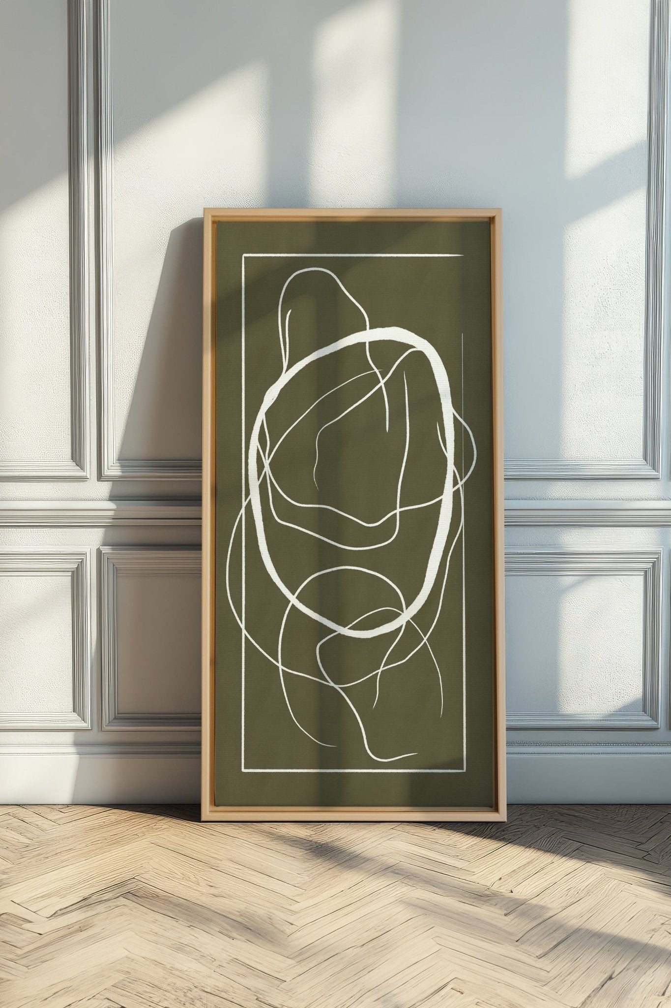 FLOWING HARMONY, Oeuvre sur toile étirée - Les Trouvailles de JustinecanvasOleka Canvas16x32Bois naturel