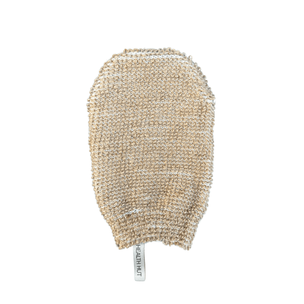 Gant de bain exfoliant en jute | Exfoliation naturelle et durable | Health Hut - Les Trouvailles de JustineHealth Hut