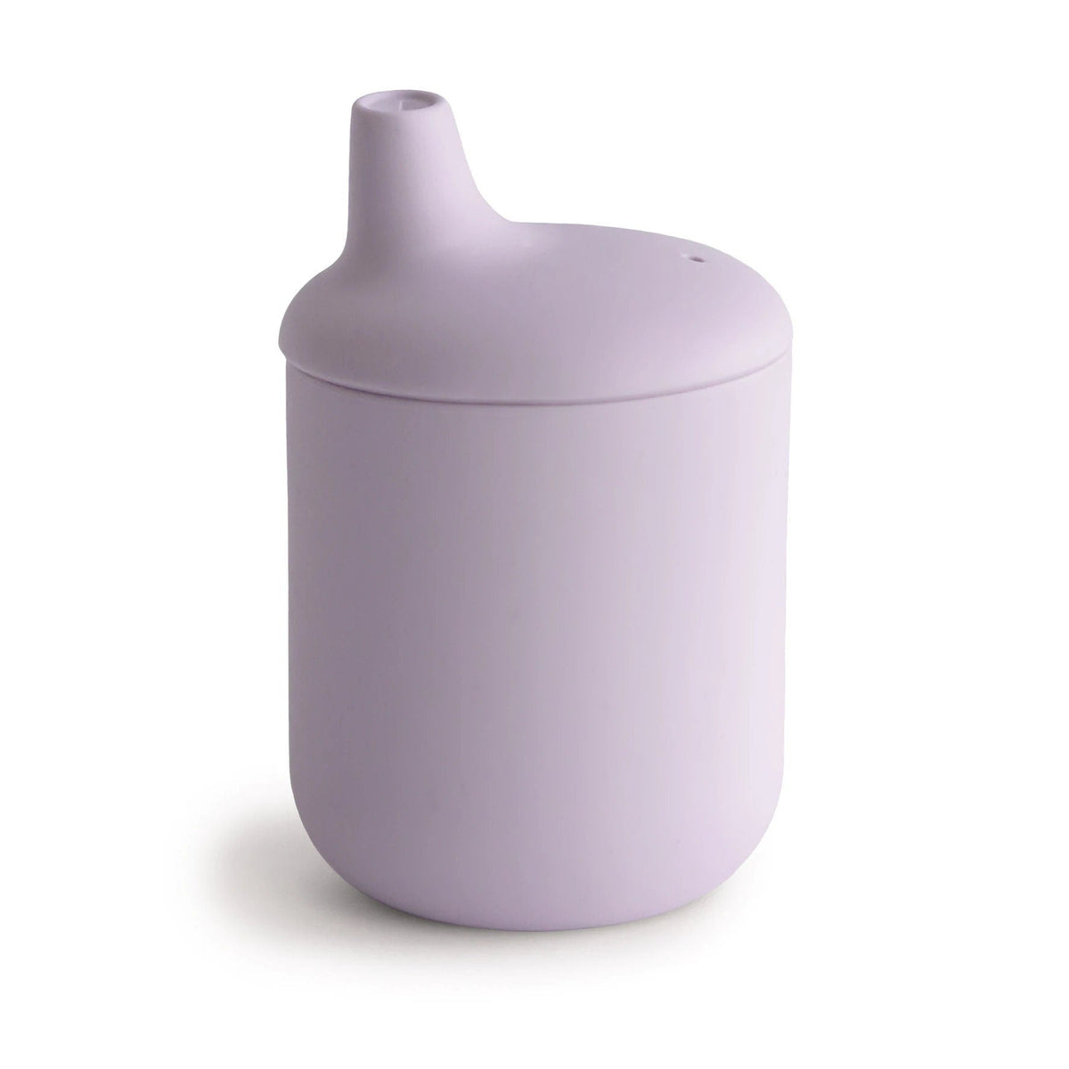 Gobelet à bec en silicone bébé lilas, sans BPA