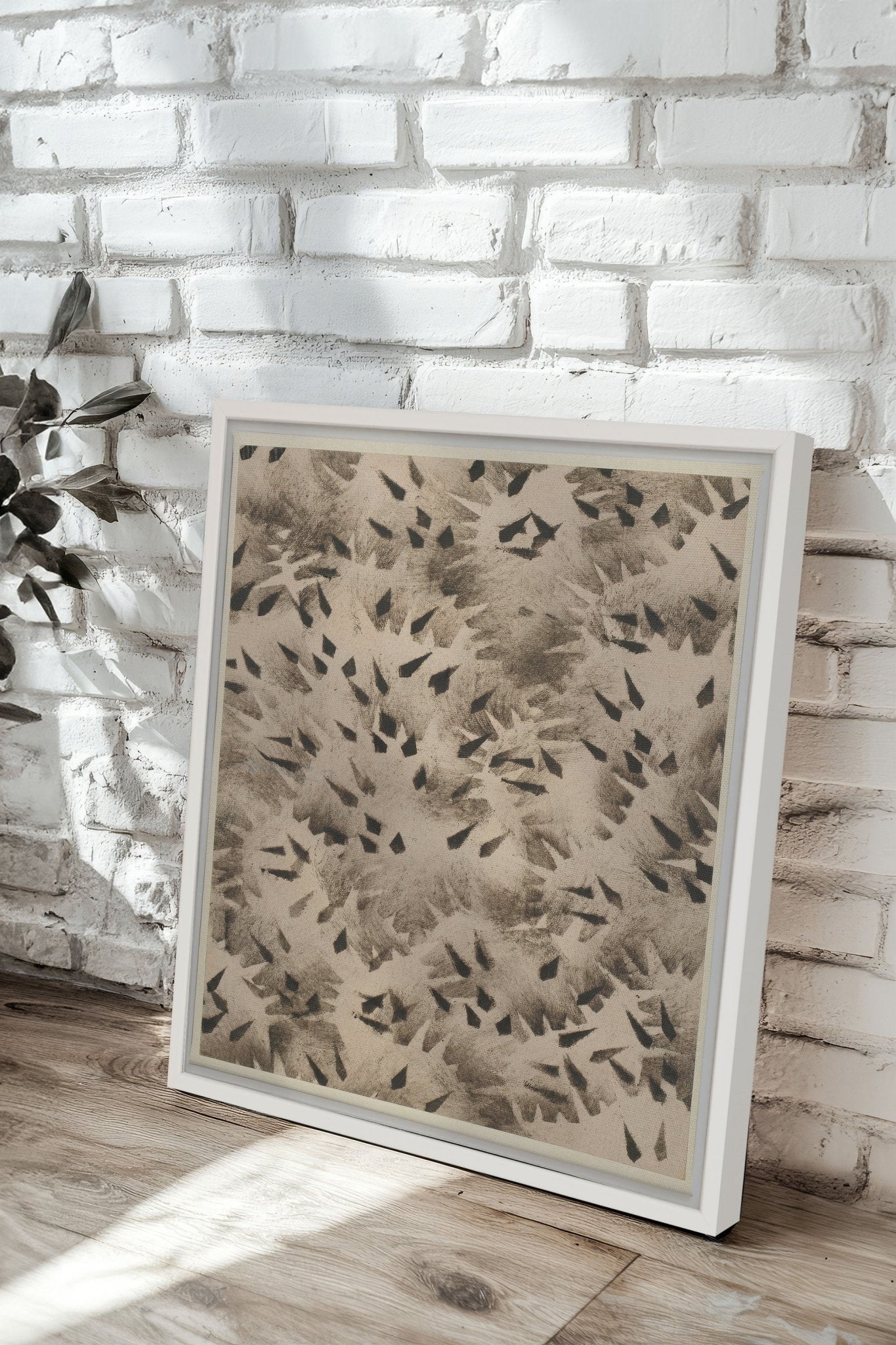 GRAIN D'OMBRE, Oeuvre sur toile étirée - Les Trouvailles de JustinecanvasOleka Canvas18x18Blanc