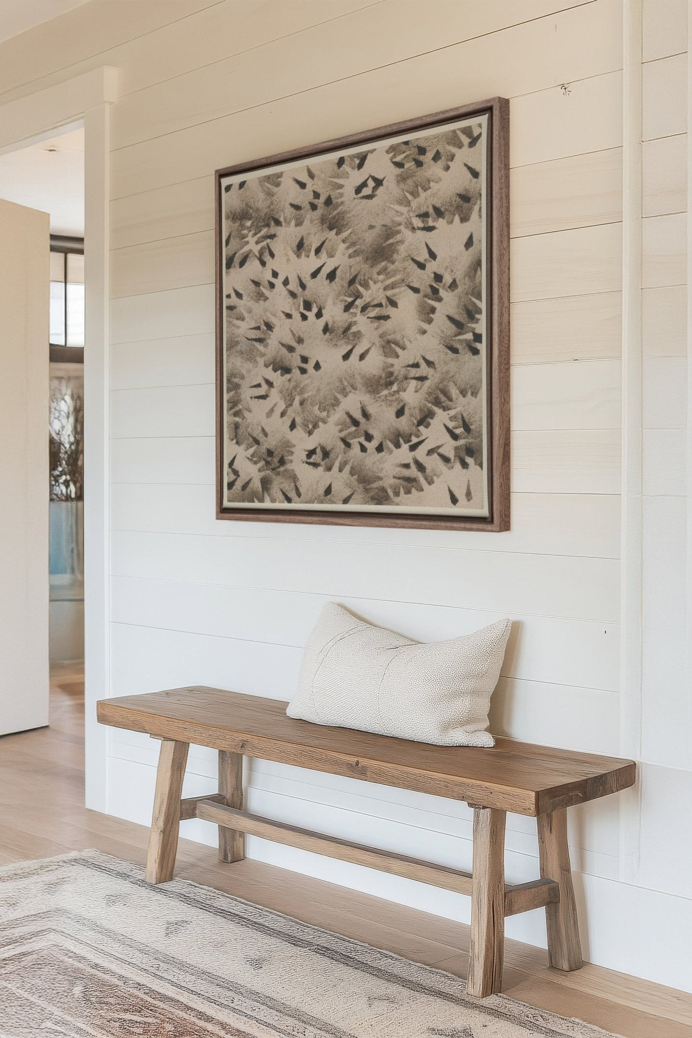 GRAIN D'OMBRE, Oeuvre sur toile étirée - Les Trouvailles de JustinecanvasOleka Canvas18x18Bois Oak