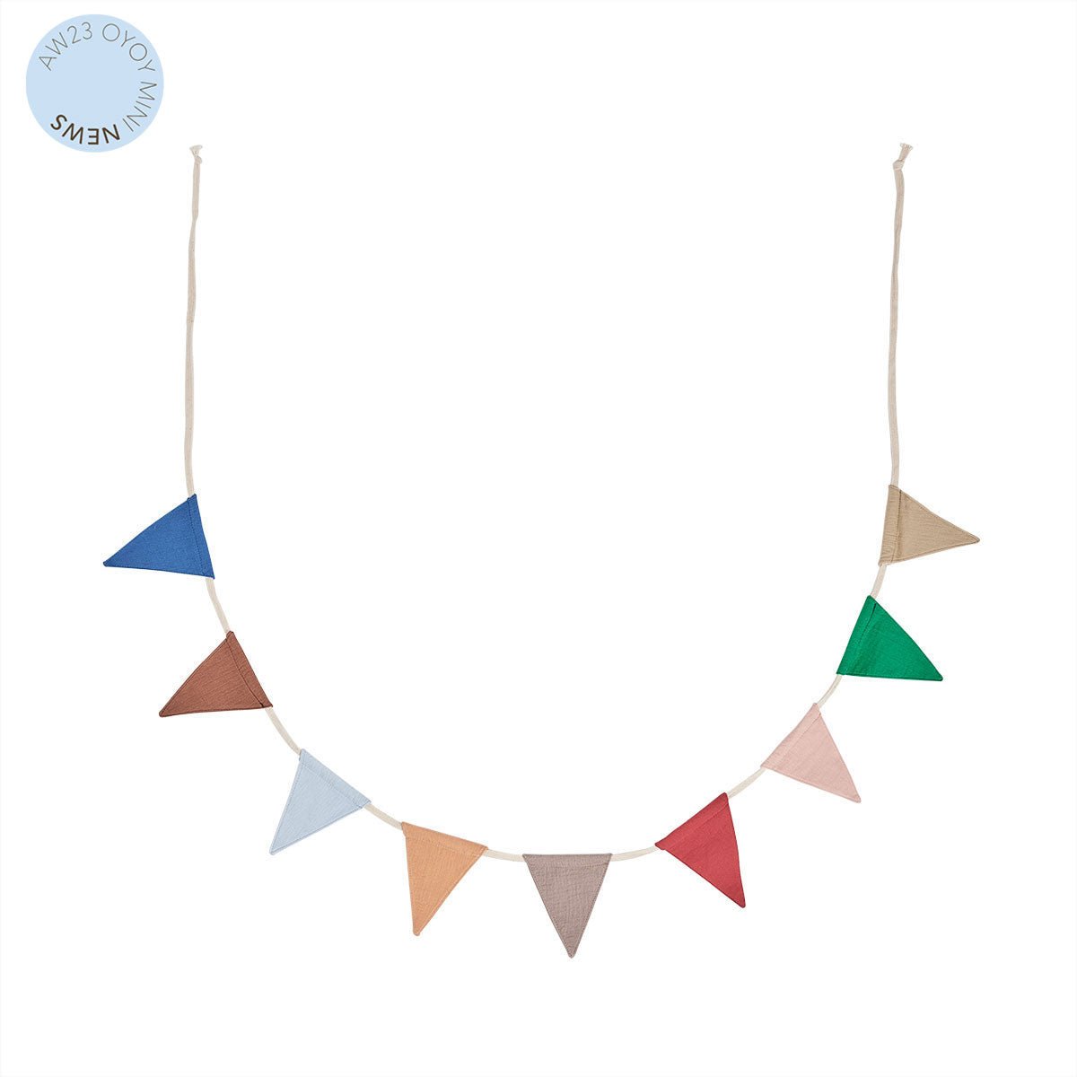 Guirlande Moni en mousseline multicolore en coton biologique par OYOY MINI