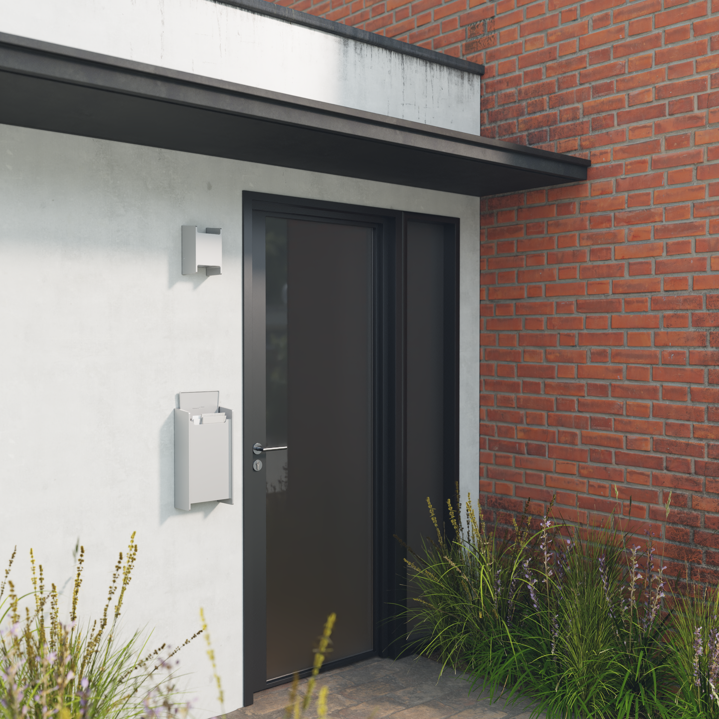 Cast 1793 | Vertical wall-mounted mailbox | Cast aluminum | Made in Quebec