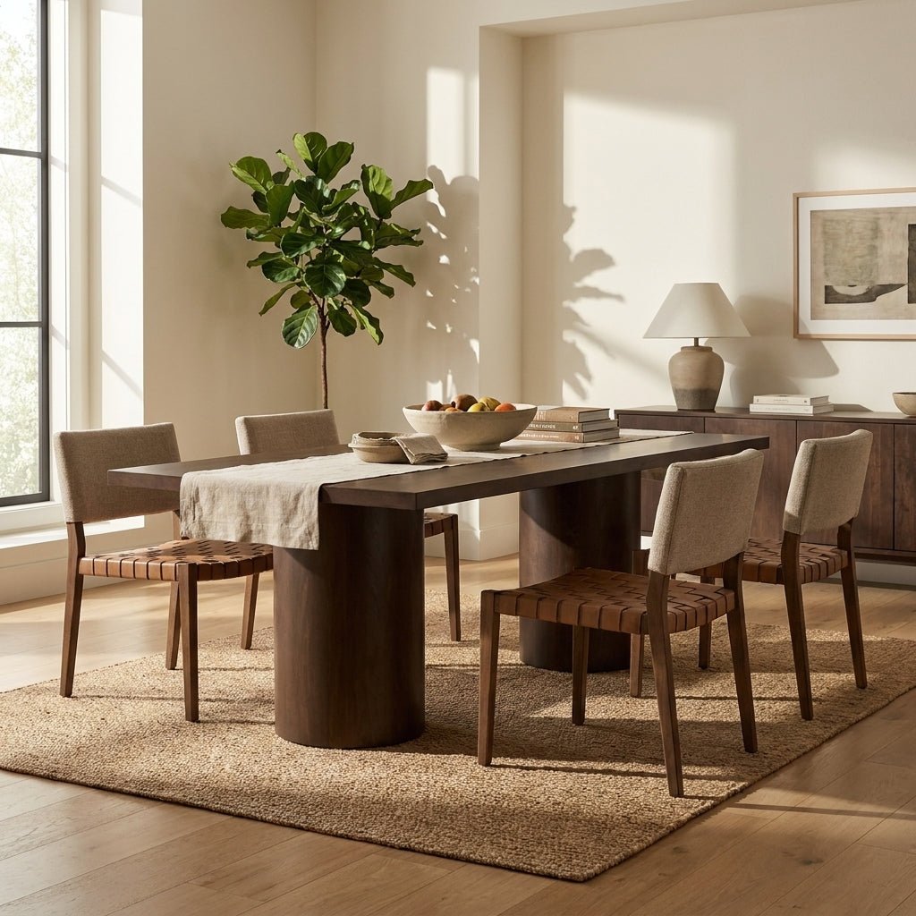 Halden Dining Table | Recycled neem wood | Seats 8 to 10