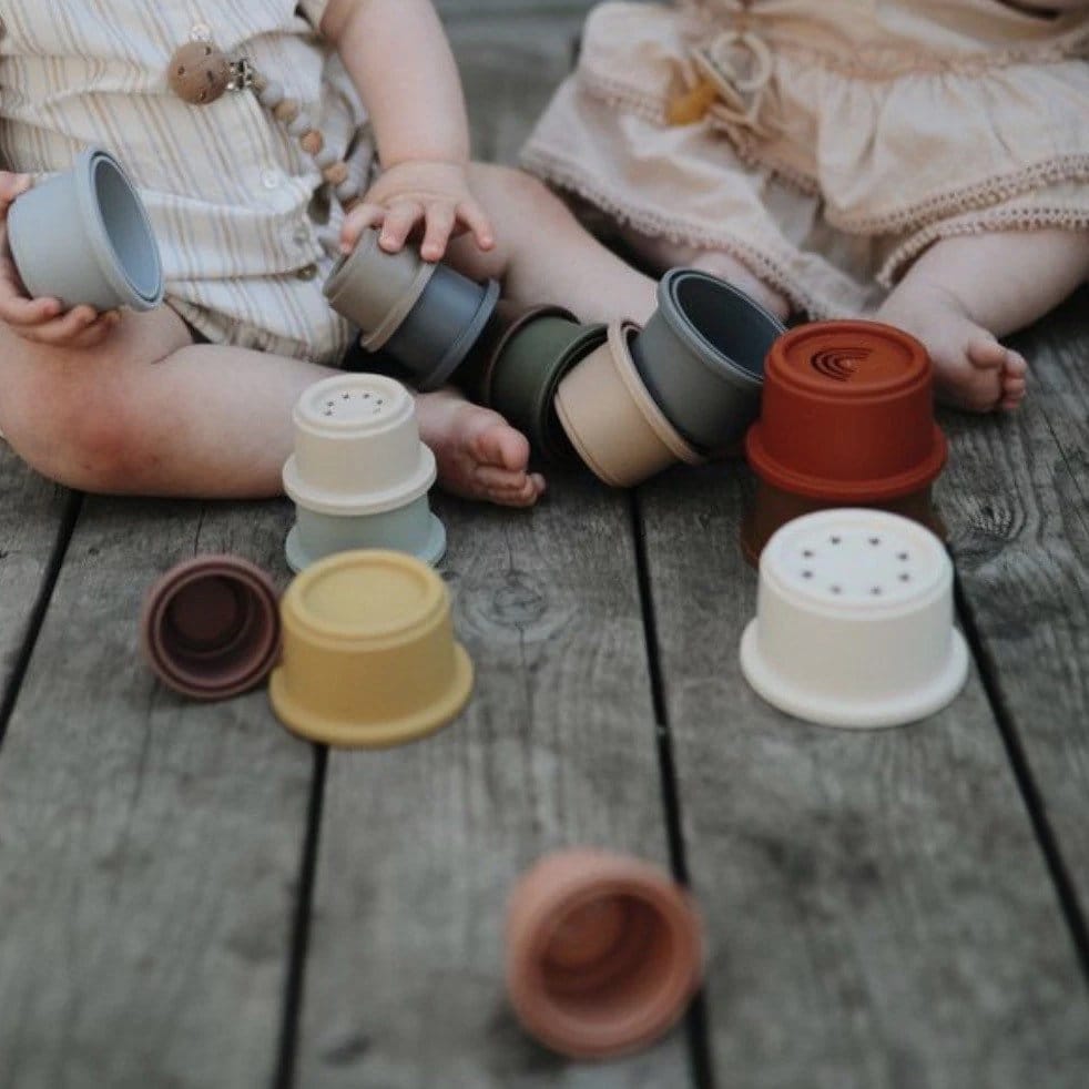 Tour de gobelets empilables pour bébé | Jouet d’éveil Montessori