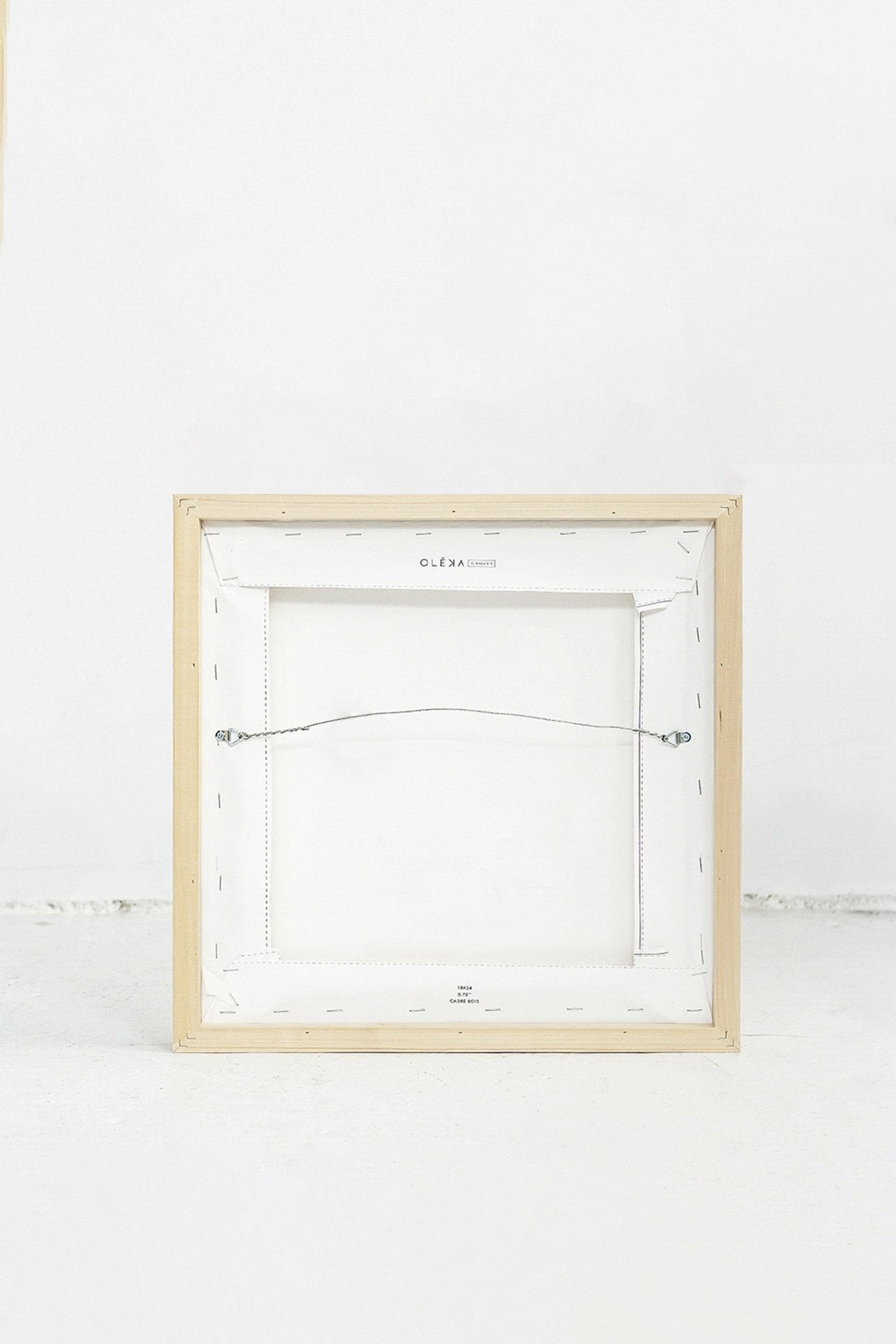 INFINITE PERSPECTIVES, Oeuvre sur toile étiré - Les Trouvailles de JustineDernière chanceOleka Canvas18x18Bois naturel