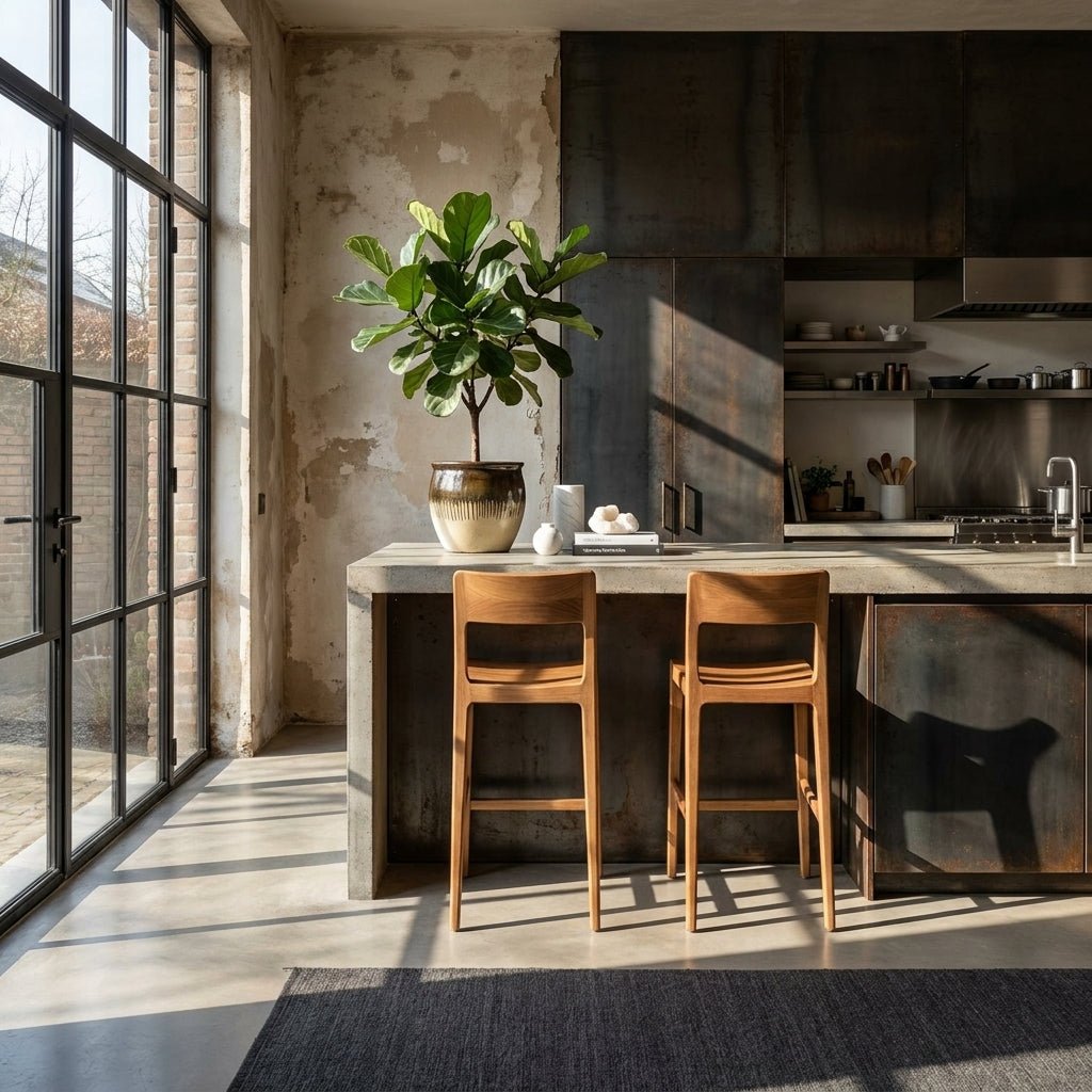 Tabouret de comptoir Jarvis | Frêne massif | 3 finis disponibles