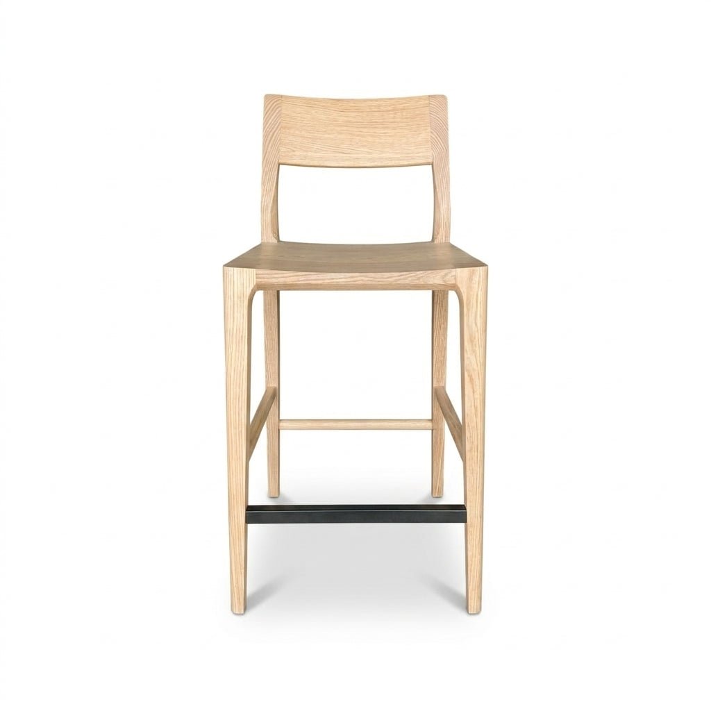 Tabouret de comptoir Jarvis | Frêne massif | 3 finis disponibles