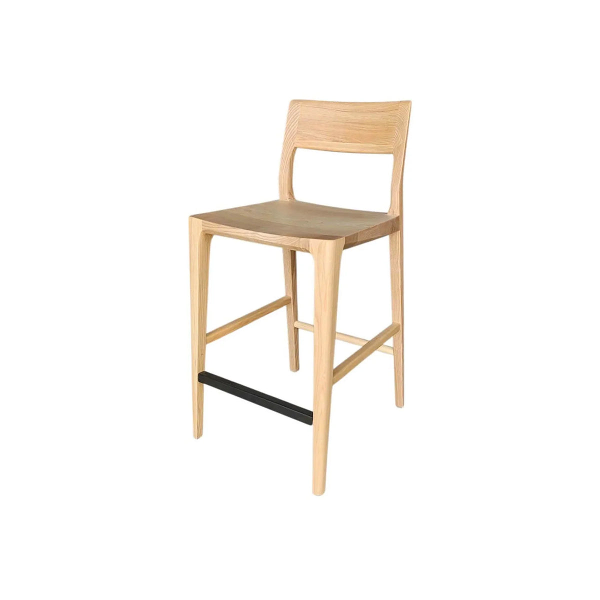 Tabouret de comptoir Jarvis | Frêne massif | 3 finis disponibles