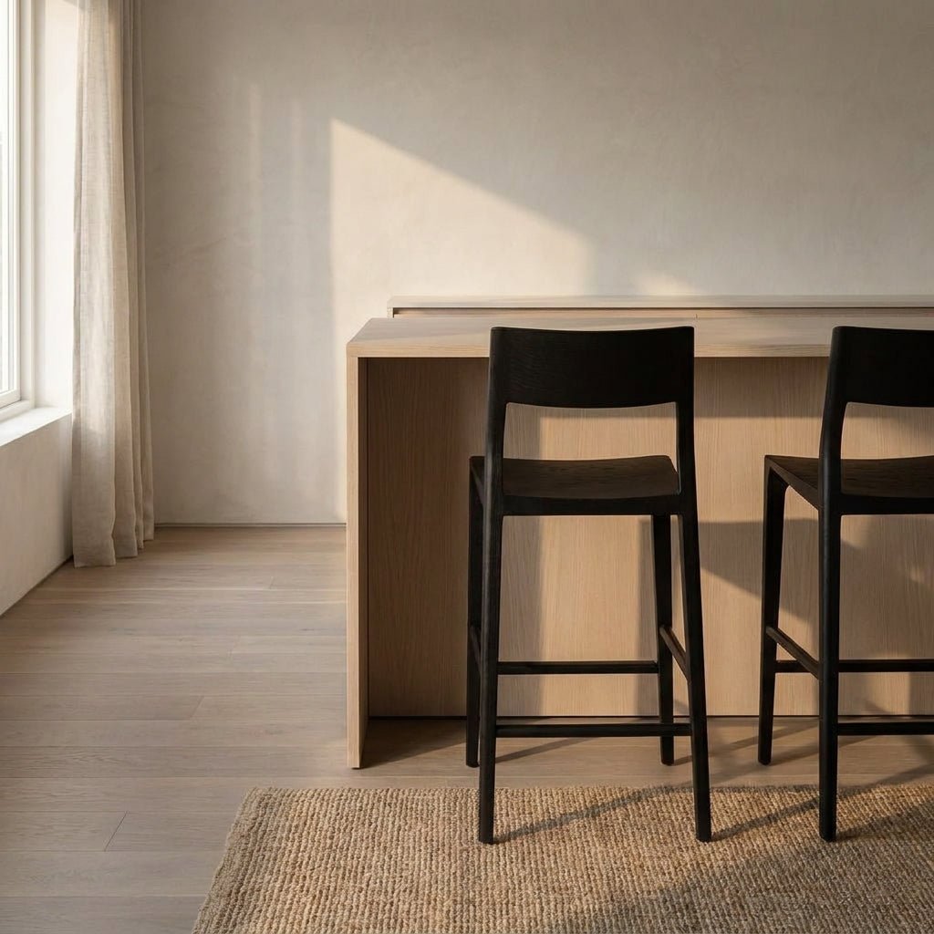 Tabouret de comptoir Jarvis | Frêne massif | 3 finis disponibles