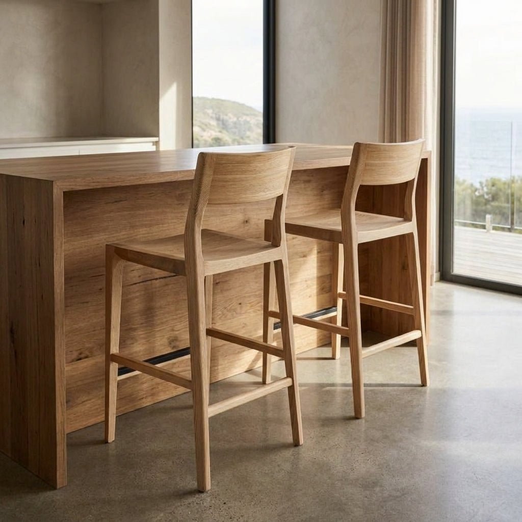 Tabouret de comptoir Jarvis | Frêne massif | 3 finis disponibles