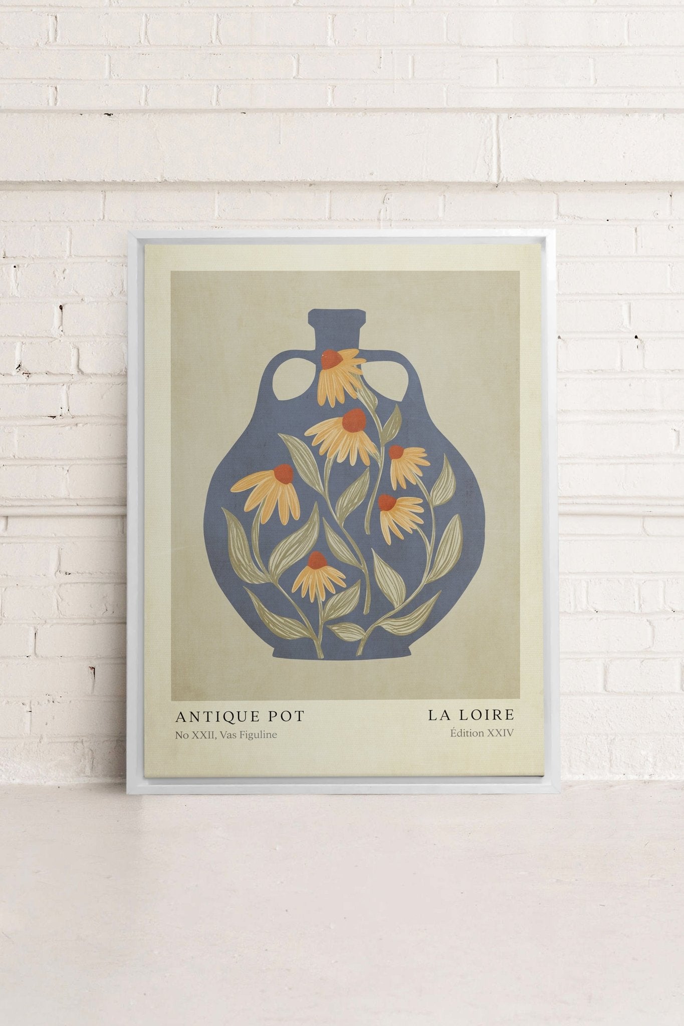 LA LOIRE, Oeuvre sur toile étiré - Les Trouvailles de JustineDernière chanceOleka Canvas9X12Blanc