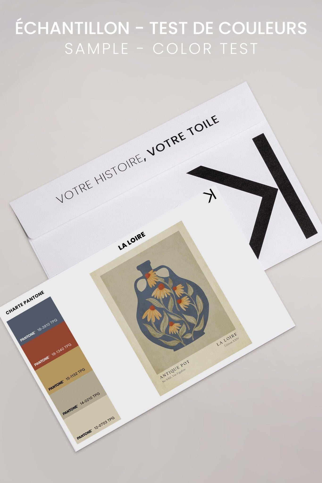 LA LOIRE, Oeuvre sur toile étiré - Les Trouvailles de JustineDernière chanceOleka CanvasÉchantillon - Test de couleursSans Cadre - Monté Galerie