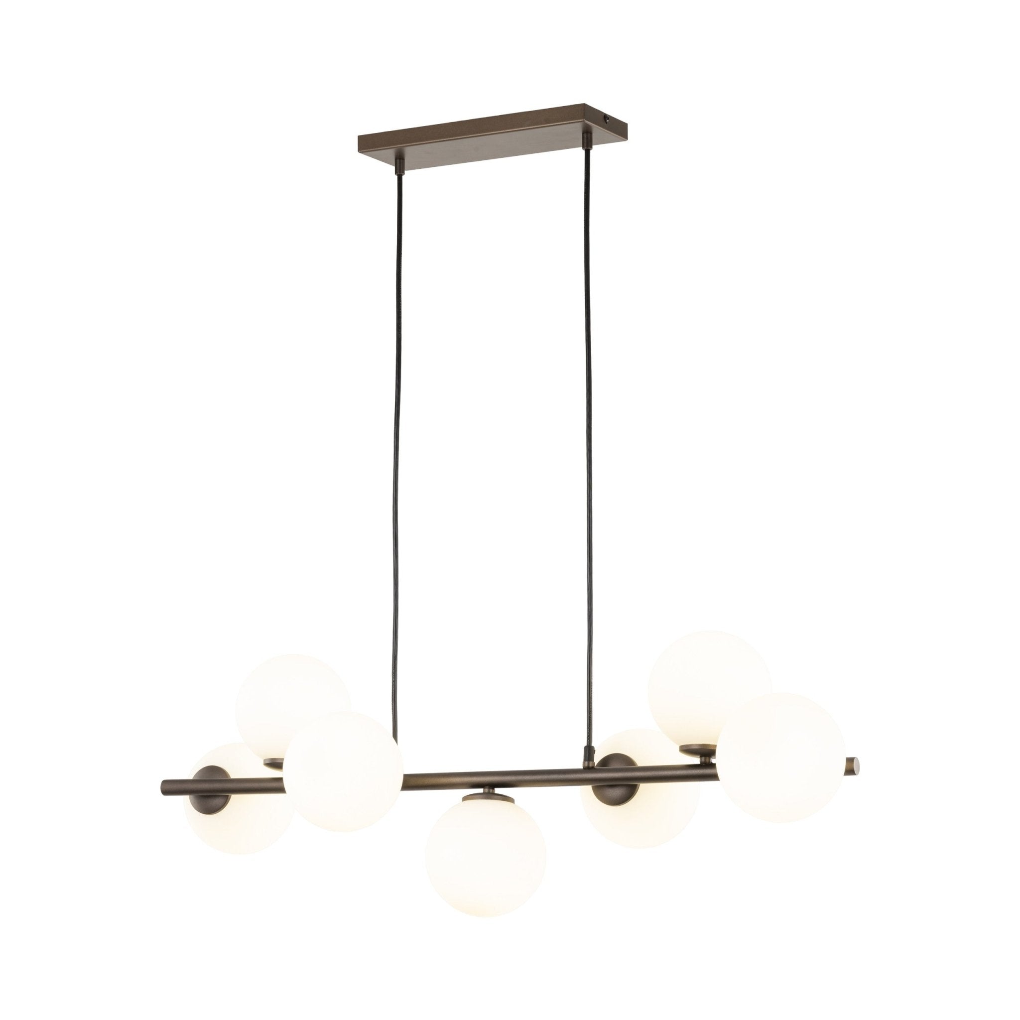 Lampe Suspendue ESTERA Scandinave 7 Lumières | Suspension Moderne en Verre et Métal - Les Trouvailles de JustineLumoCrafts