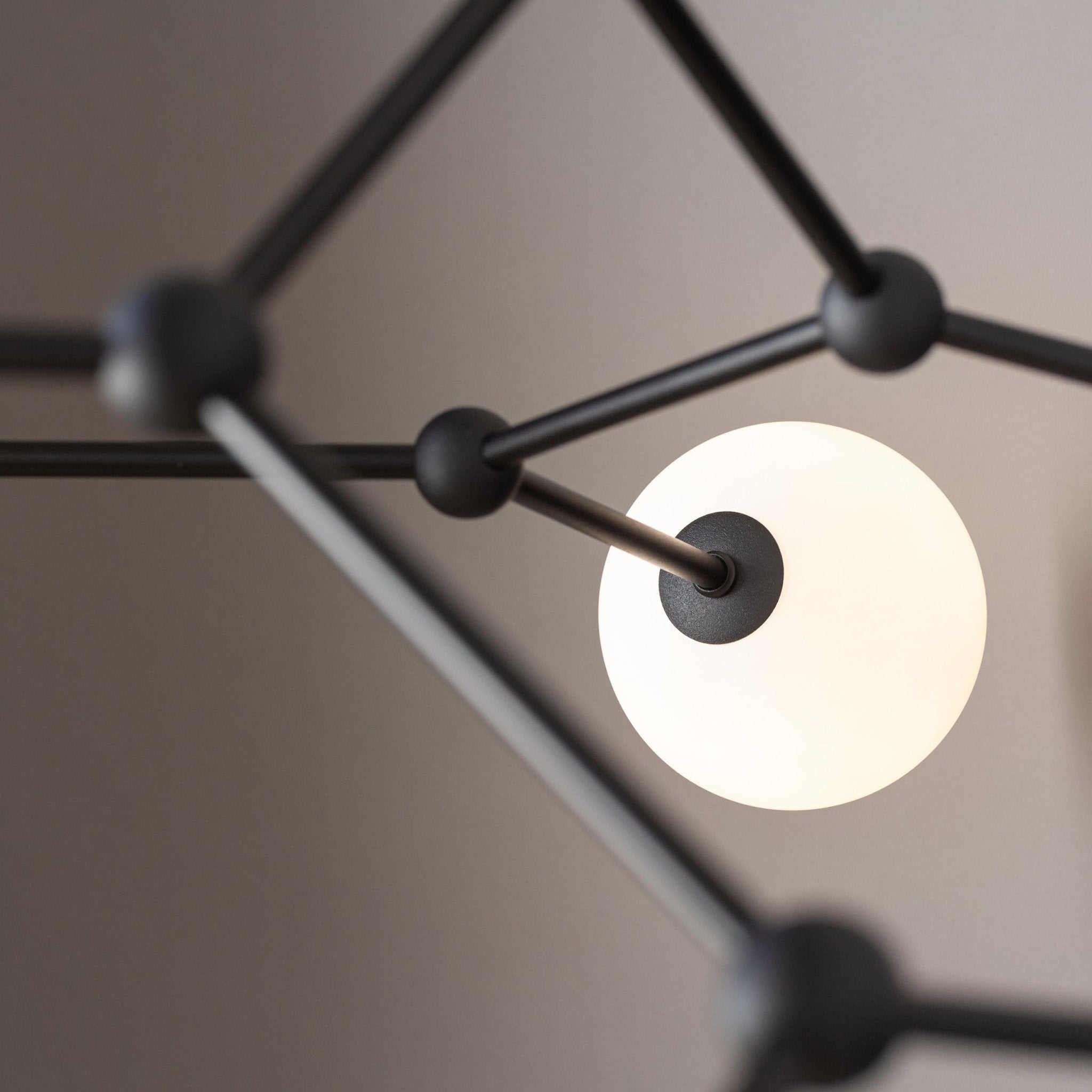 Lampe Suspendue FAIRY Scandinave 6 Lumières | Suspension Élégante en Verre et Métal - Les Trouvailles de JustineLumoCrafts