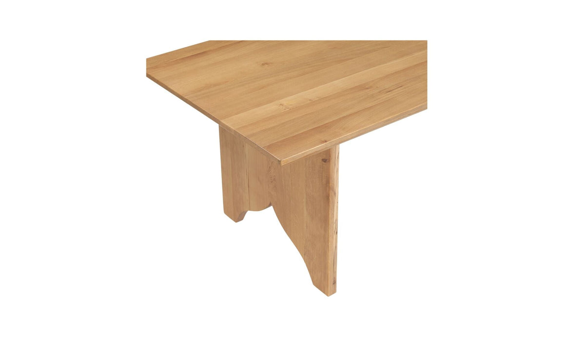 Table de salle à manger Larkin | Chêne massif et fer | 6 à 8 places