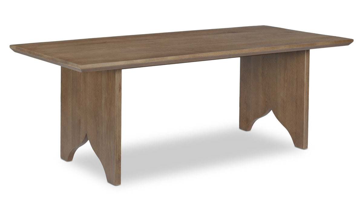Table de salle à manger Larkin | Chêne massif et fer | 6 à 8 places