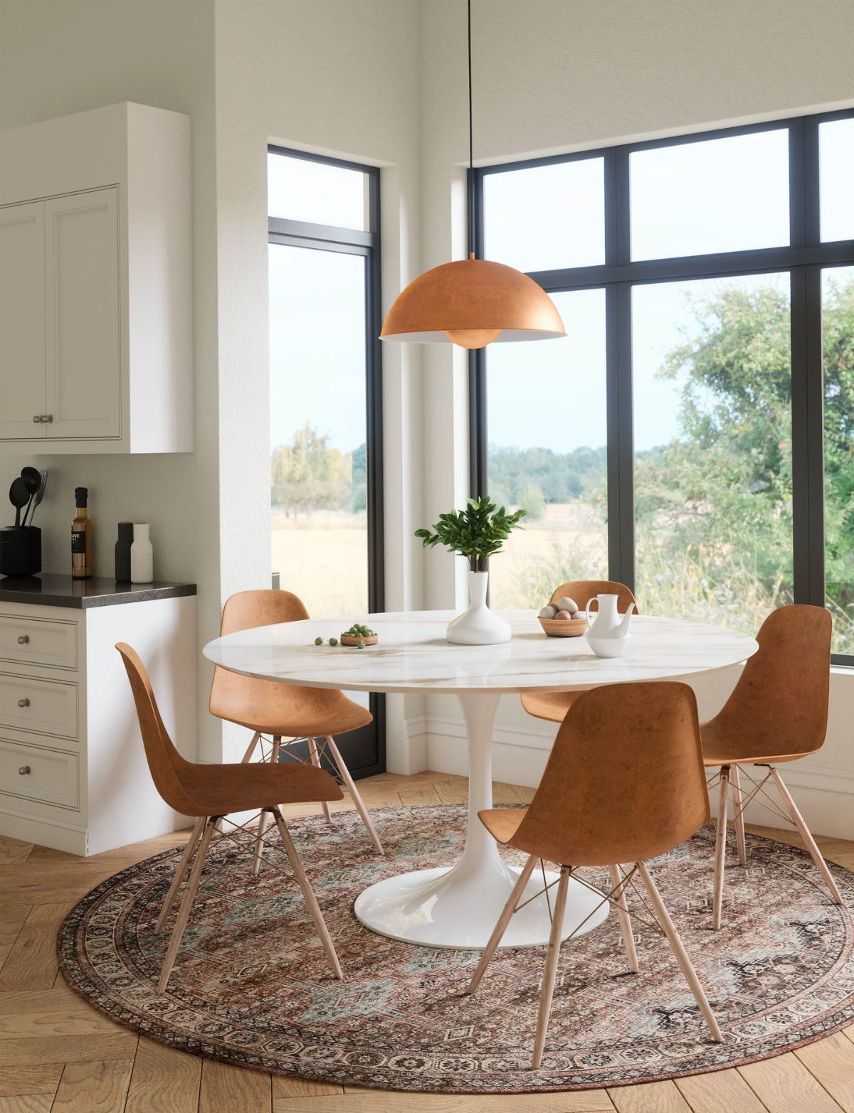 Layla Sage Taupe Rug - Les Trouvailles de JustinerugsartiplantoMachine Washable8' Round