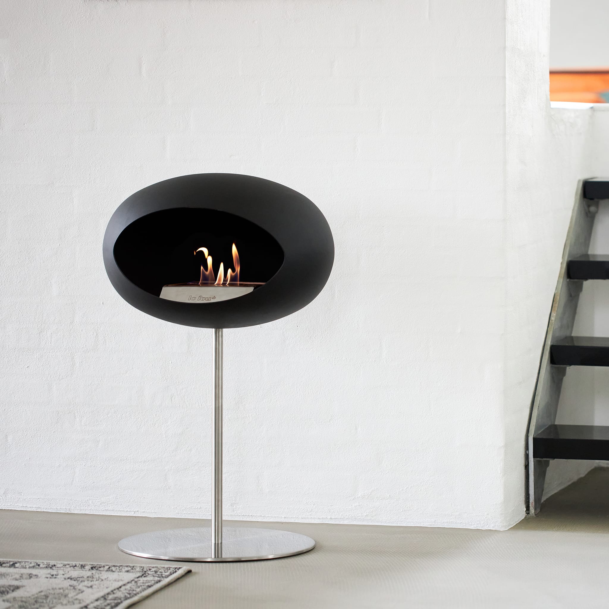 The Low Dome Steel Fire Pit <br>Black