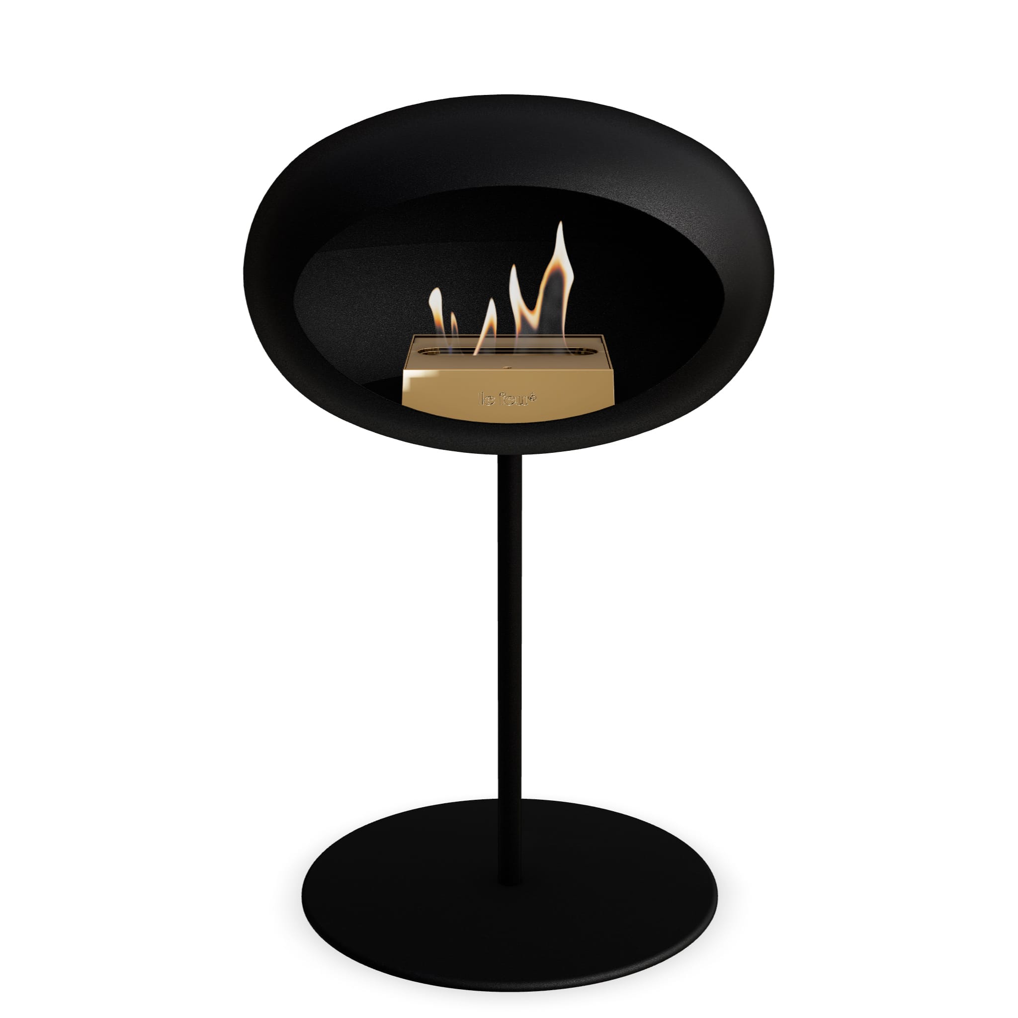 The Low Dome Steel Fire Pit <br>Black