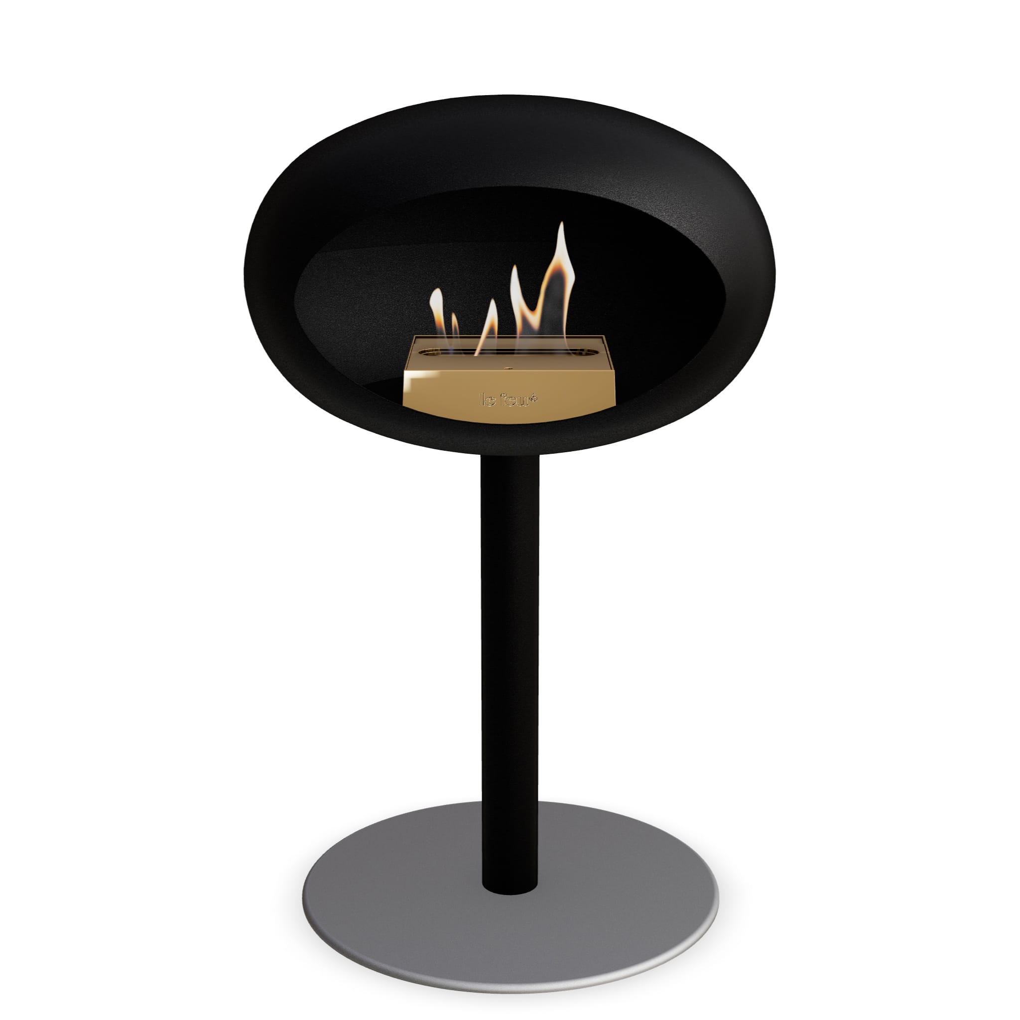 The Low Dome Steel Fire Pit <br>Black