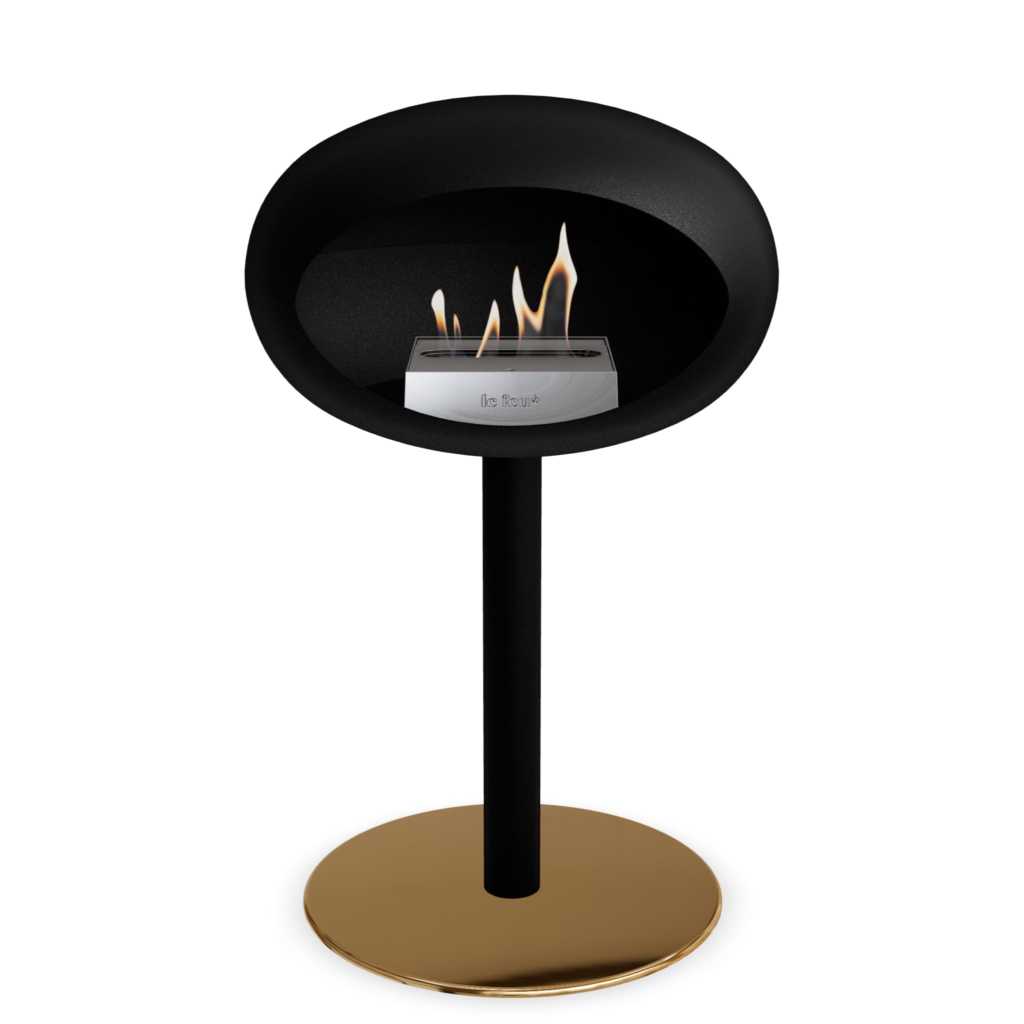 The Low Dome Steel Fire Pit <br>Black