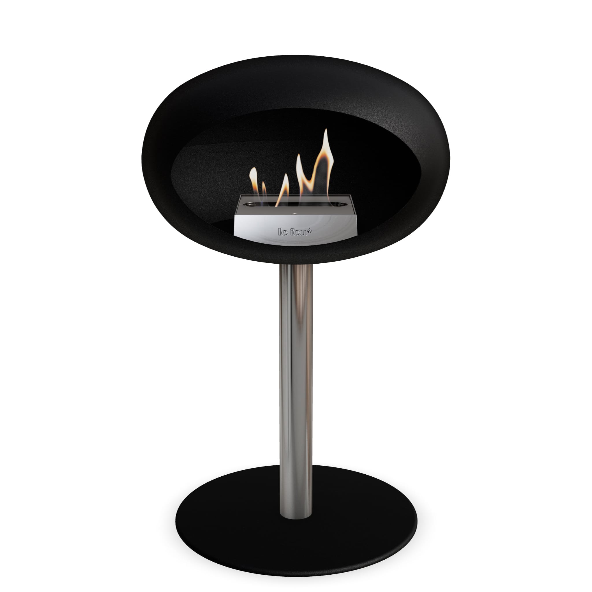 The Low Dome Steel Fire Pit <br>Black